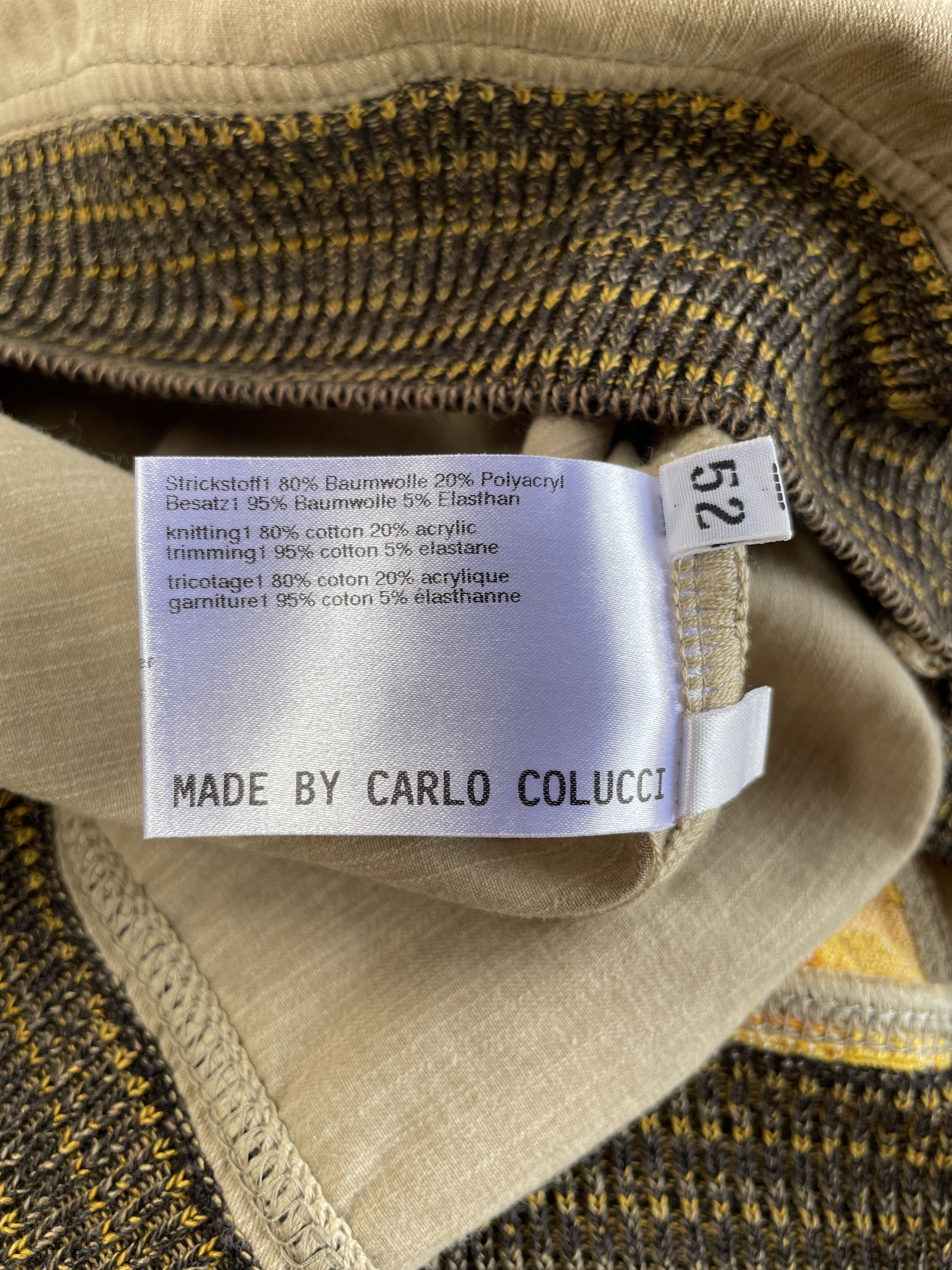 Carlo Colucci Carlo Colucci Vintage 1/4 Zip Textured Pullover Size EUR 52 Size US L / EU 52-54 / 3 - 8 Thumbnail