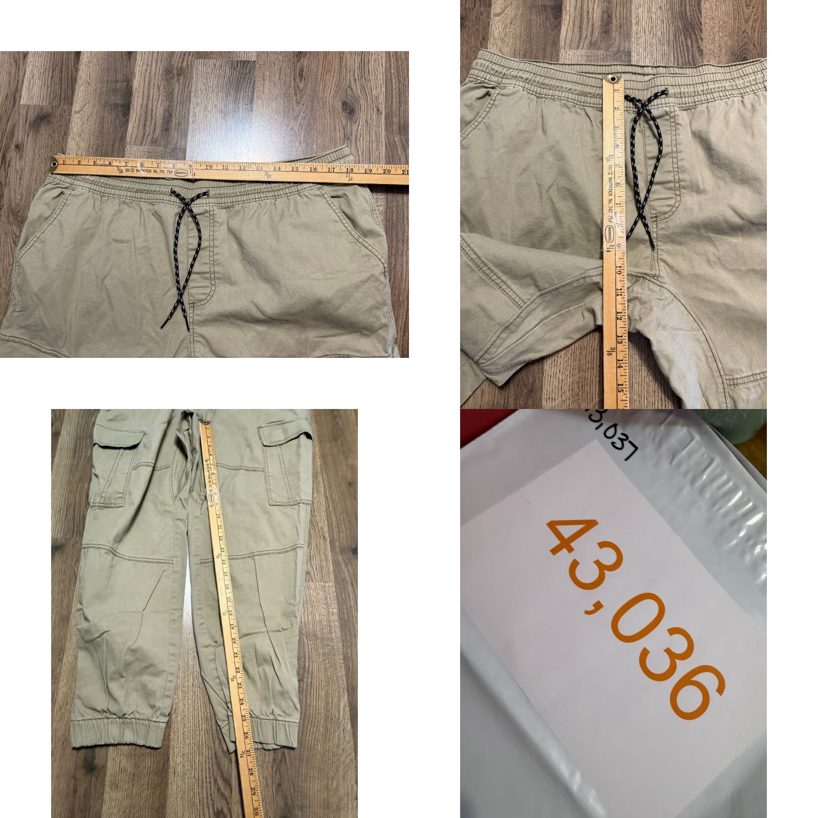 George George Pants Male XL Brown Pull On Khaki Tie Waist Pockets Regular Inseam 27in Khakis Size US 36 / EU 52 - 8 Thumbnail