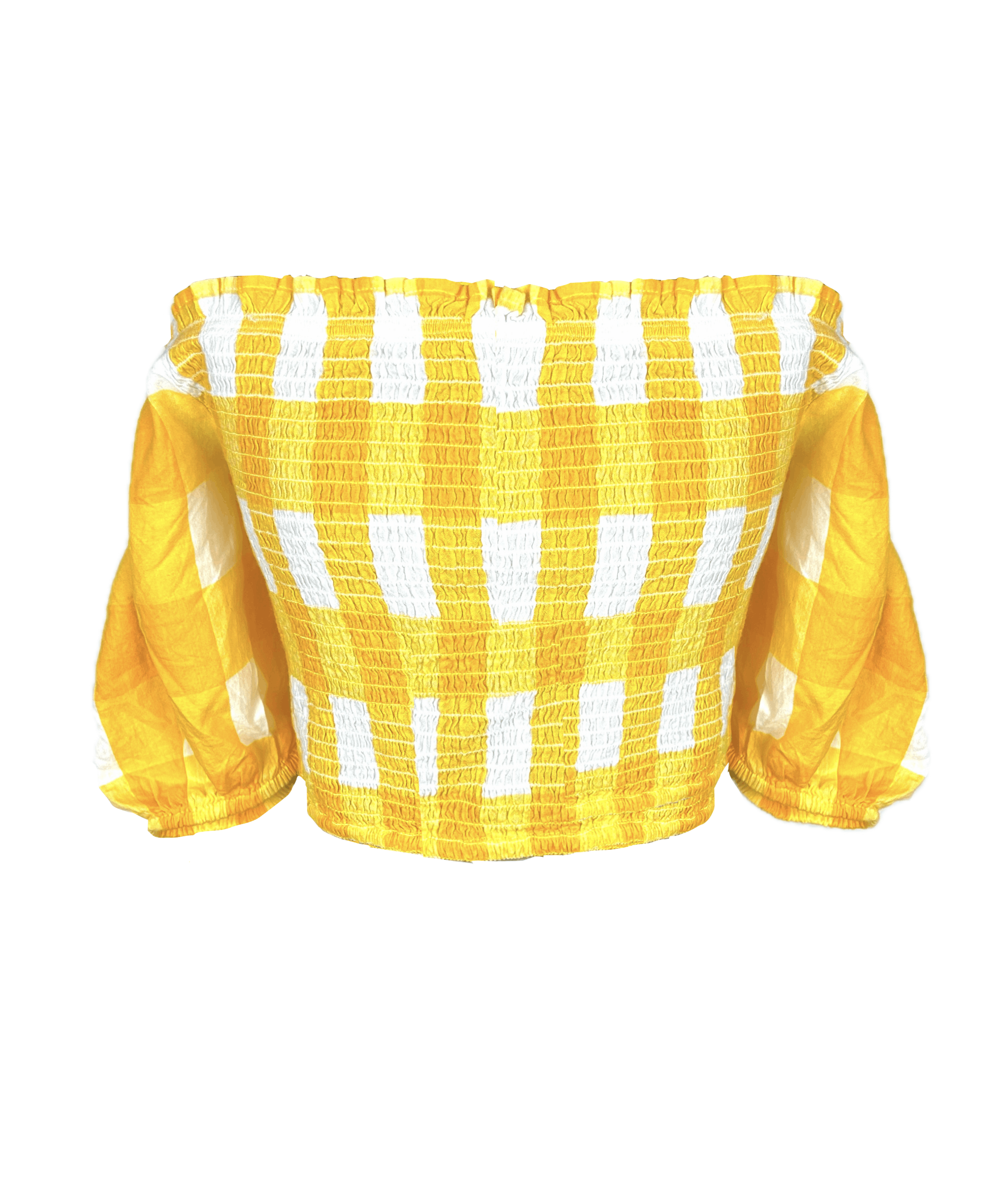 Dillard's NEW New York & Co Off-Shoulder Gingham Top Size XL / US 12-14 / IT 48-50 - 2 Thumbnail