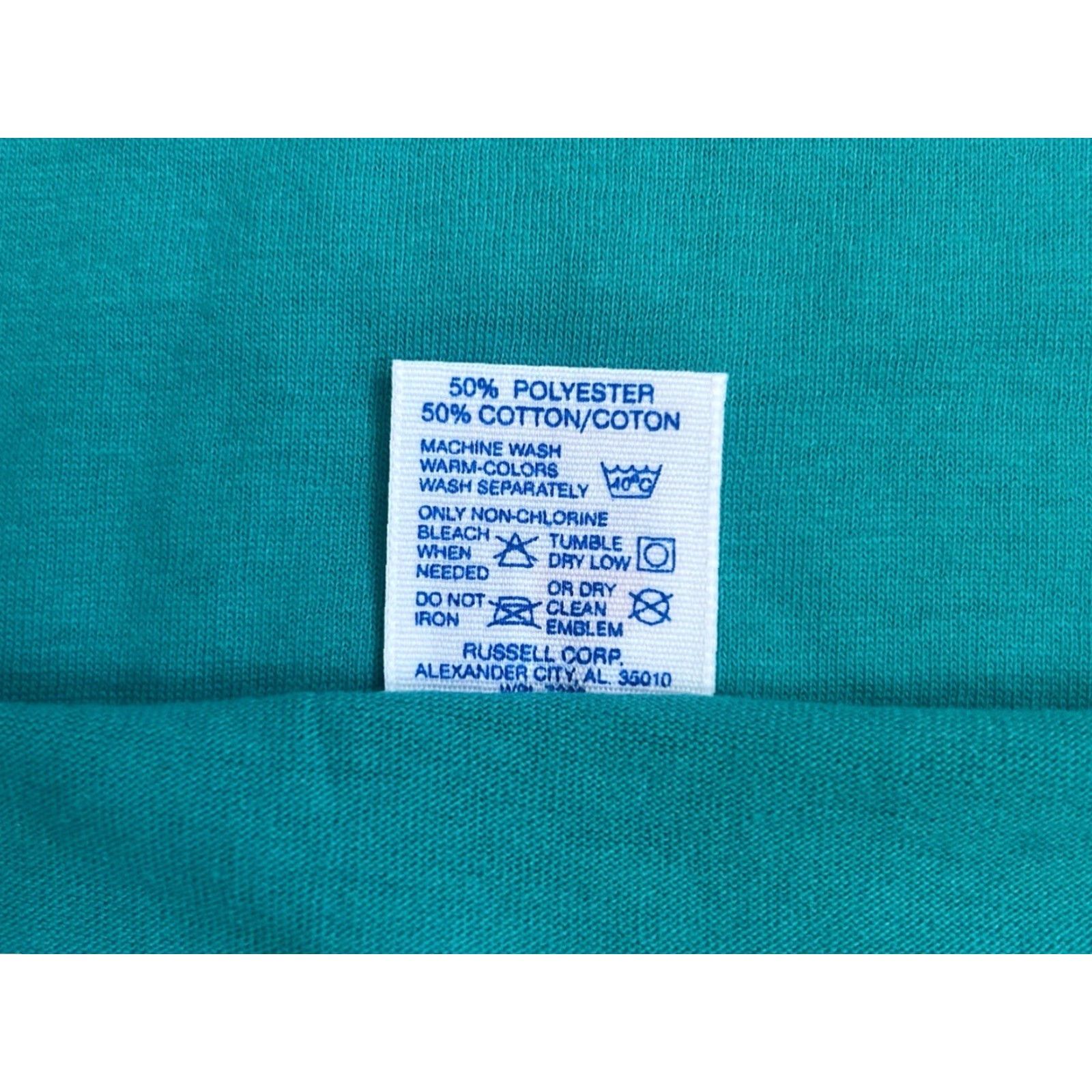 Russell Athletic VINTAGE Russell Athletic Henley Shirt Mens 2XL Blue 90s USA Made Deadstock NWOT Counterpart: T-Shirt Size US XXL / EU 58 / 5 - 4 Thumbnail