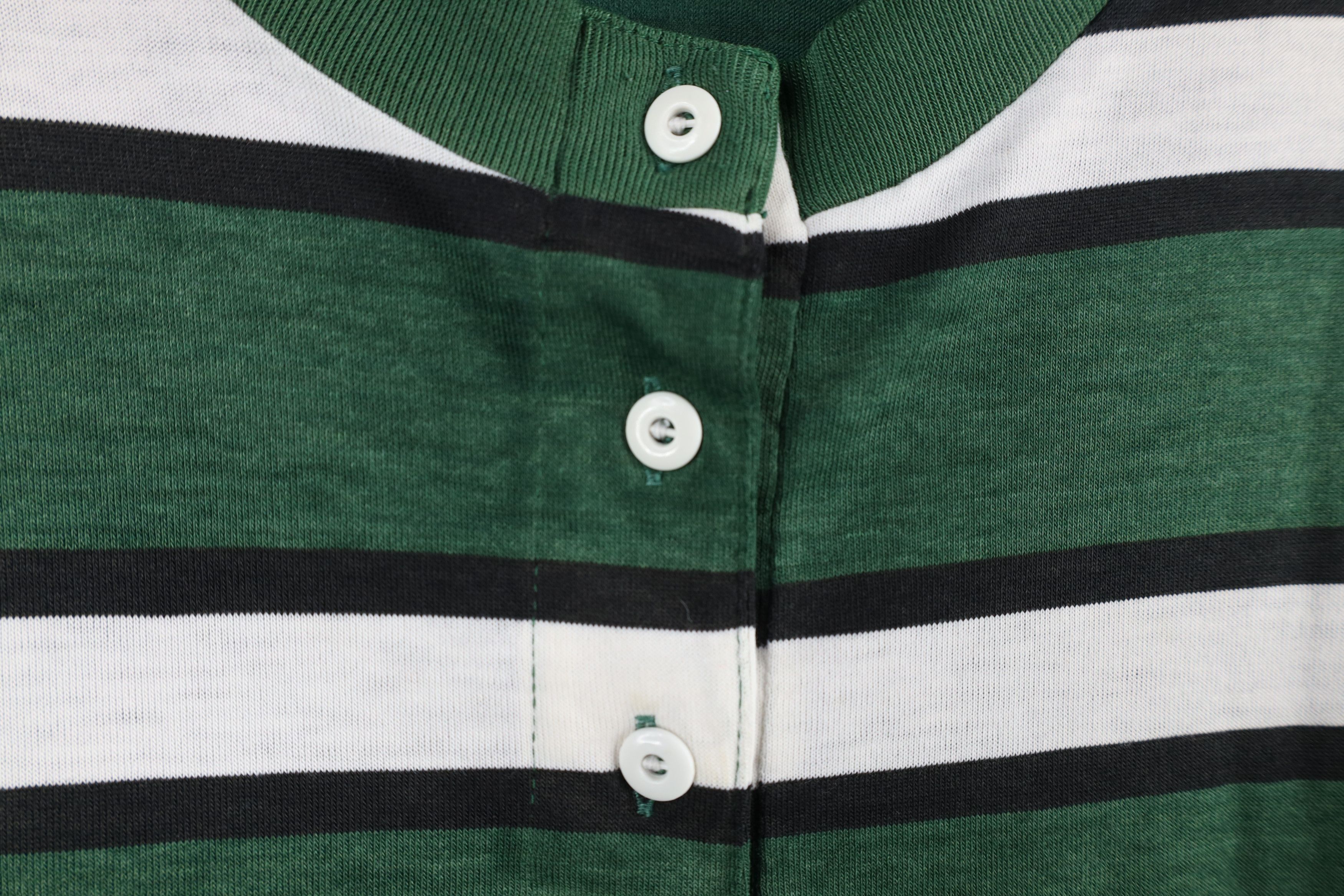 Vintage Vintage 90s Streetwear Faded Soft Striped Henley T-Shirt Size M / US 6-8 / IT 42-44 - 4 Thumbnail
