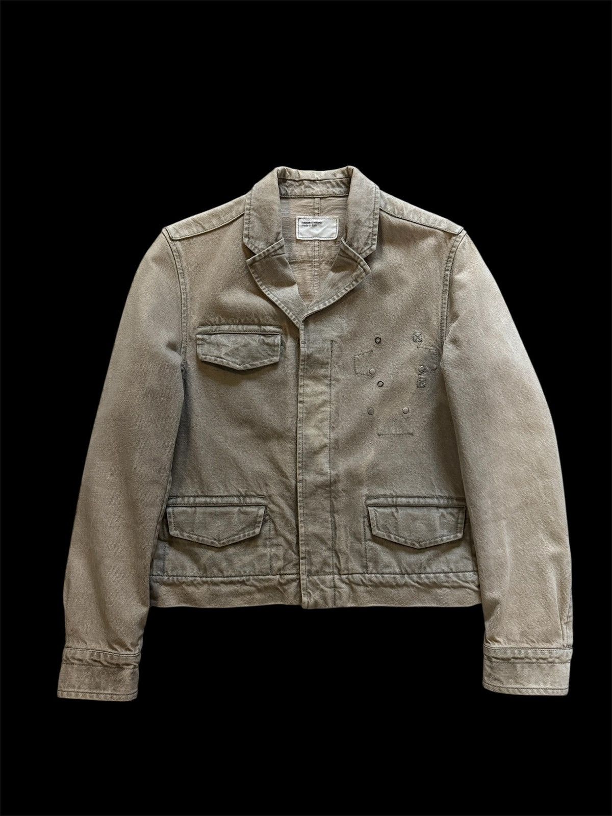 Hussein Chalayan SS04 Temporal Meditations Denim Work Jacket Size US S / EU 44-46 / 1 - 1 Thumbnail