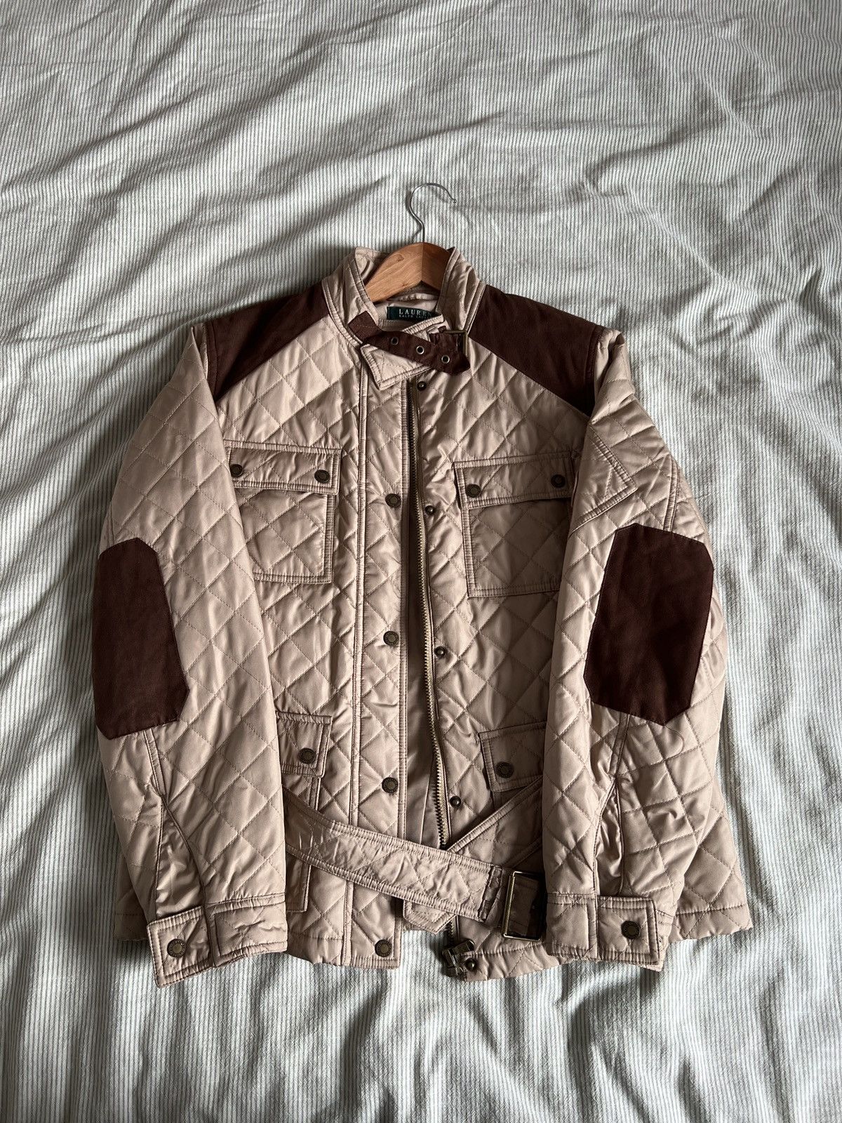 Lauren Ralph Lauren Lauren by Ralph Lauren Quilted Jacket Size L / US 10 / IT 46 - 1 Thumbnail