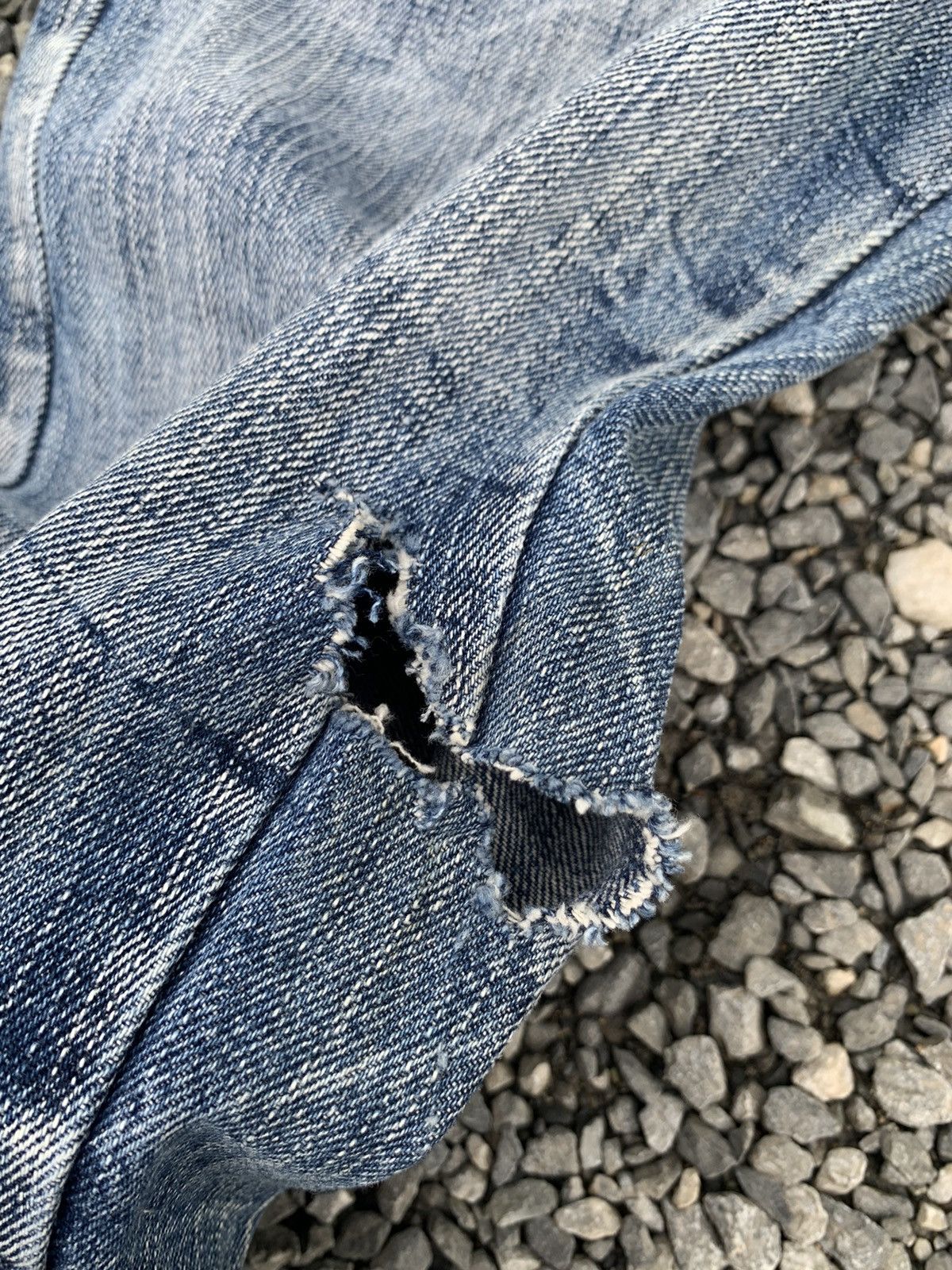 If Six Was Nine DOUBLE WAIST PUNK STYLE JAPANESE MUDMAX DISTRESSED DENIM Size US 28 / EU 44 - 19 Thumbnail
