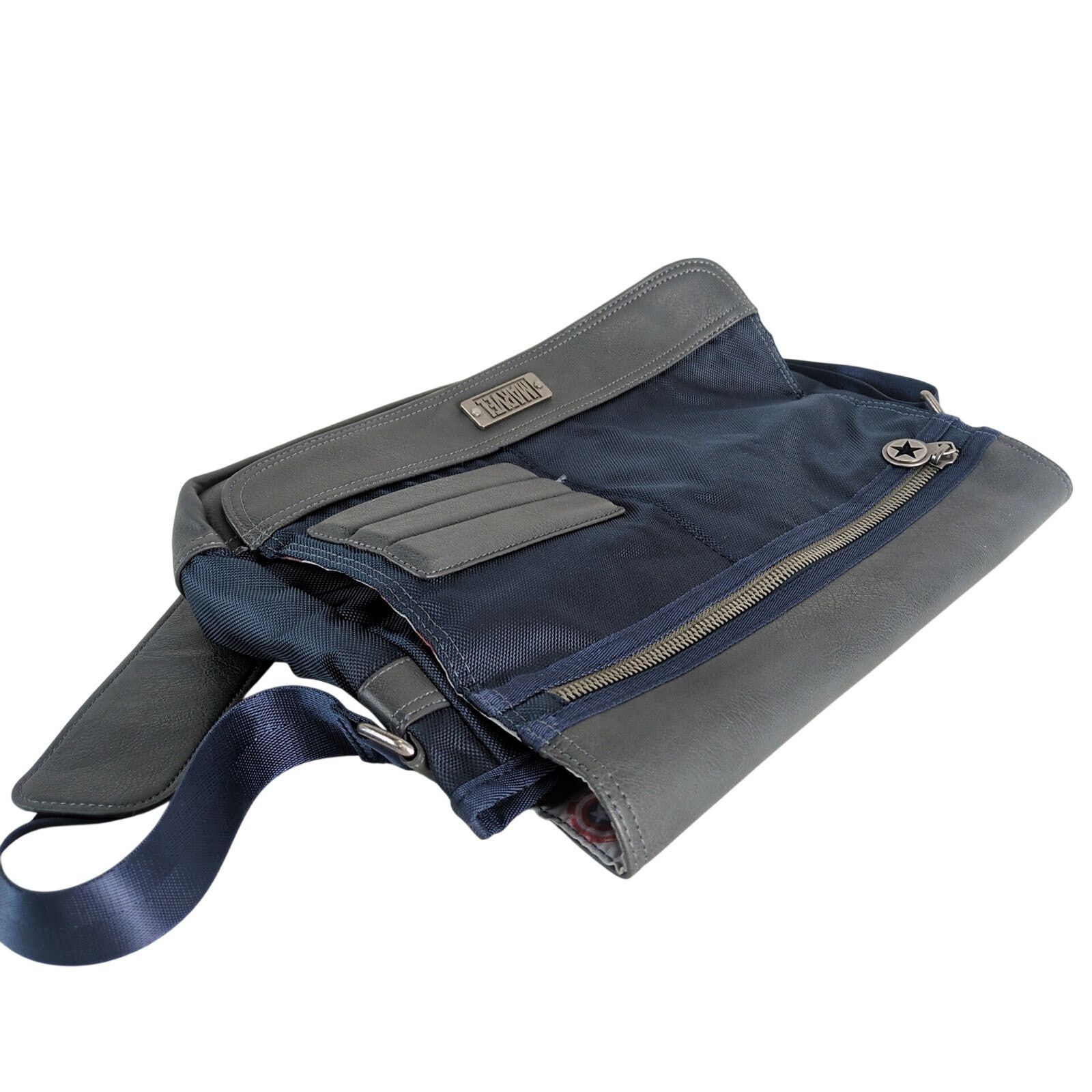 Marvel Comics Marvel Captain America Navy & Gray Laptop Messenger Bag Size ONE SIZE - 4 Thumbnail
