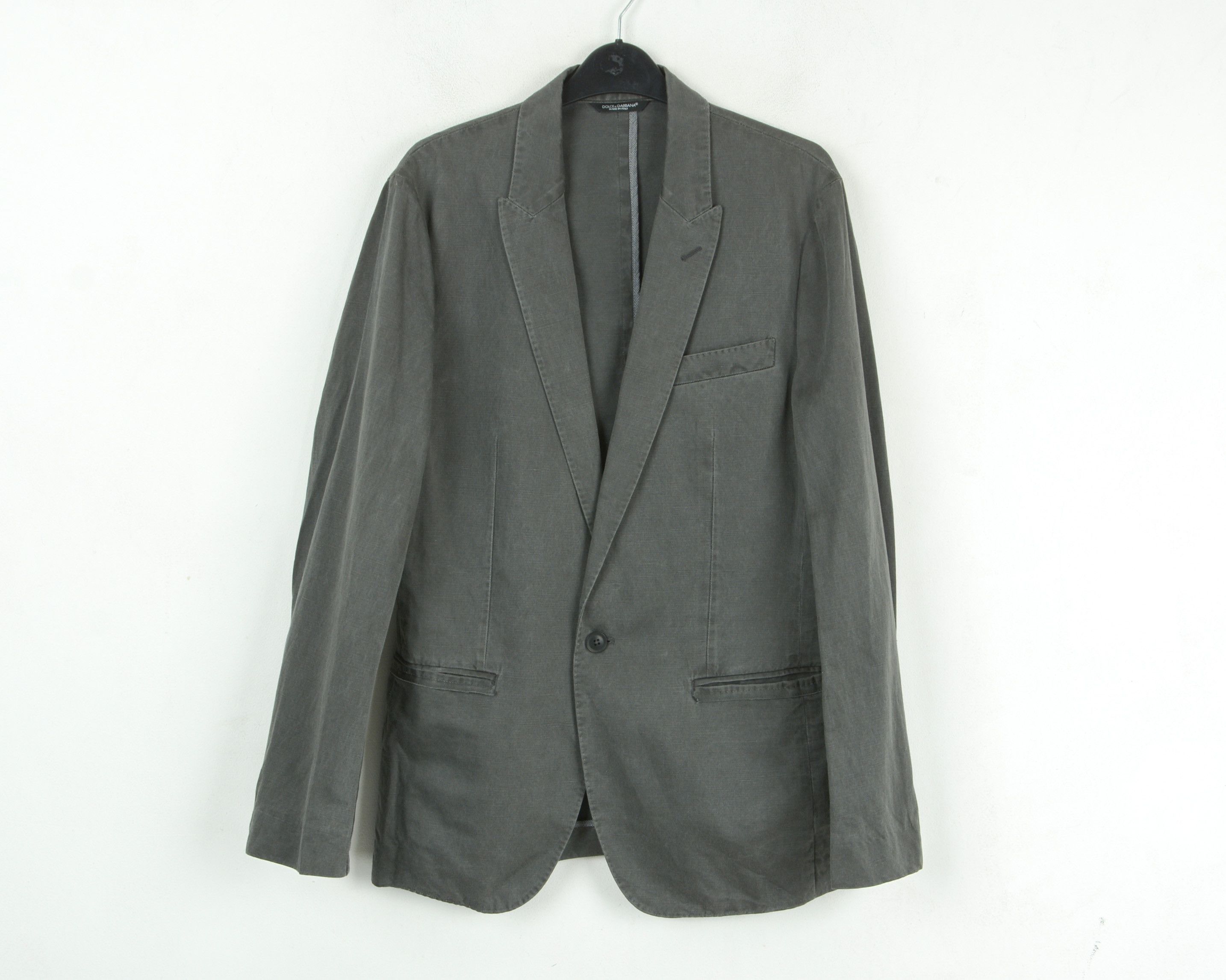 Dolce & Gabbana Brand New Men Uk 36 Us Linen Cotton Blazer Suit Jacket Coat Size 36R - 1 Thumbnail