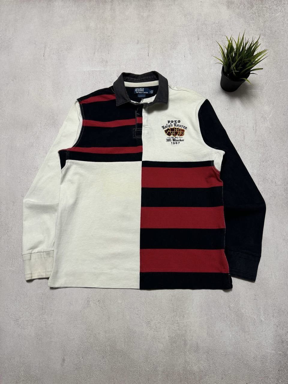 Vintage Vintage Polo Ralph Lauren Rugby Big Logo Baggy Sweatshirt Size US L / EU 52-54 / 3 - 1 Thumbnail