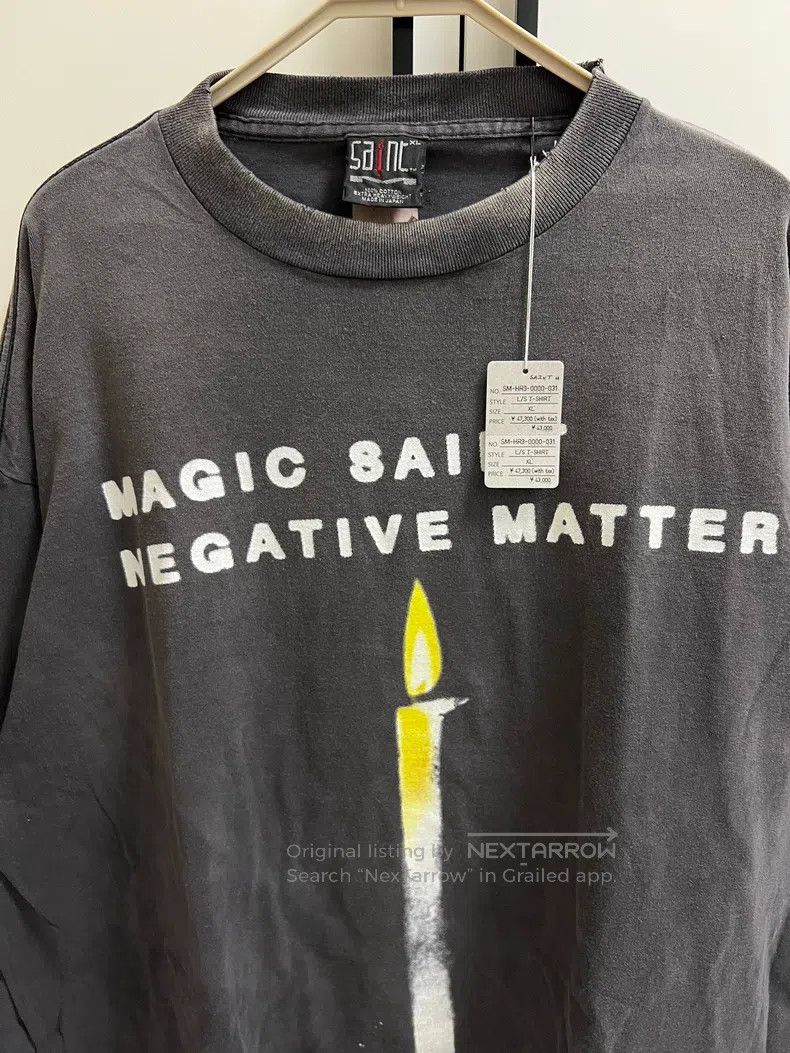 Saint Michael Saint Michael Candle sulfide dyeing old long sleeves Size US XL / EU 56 / 4 - 3 Thumbnail