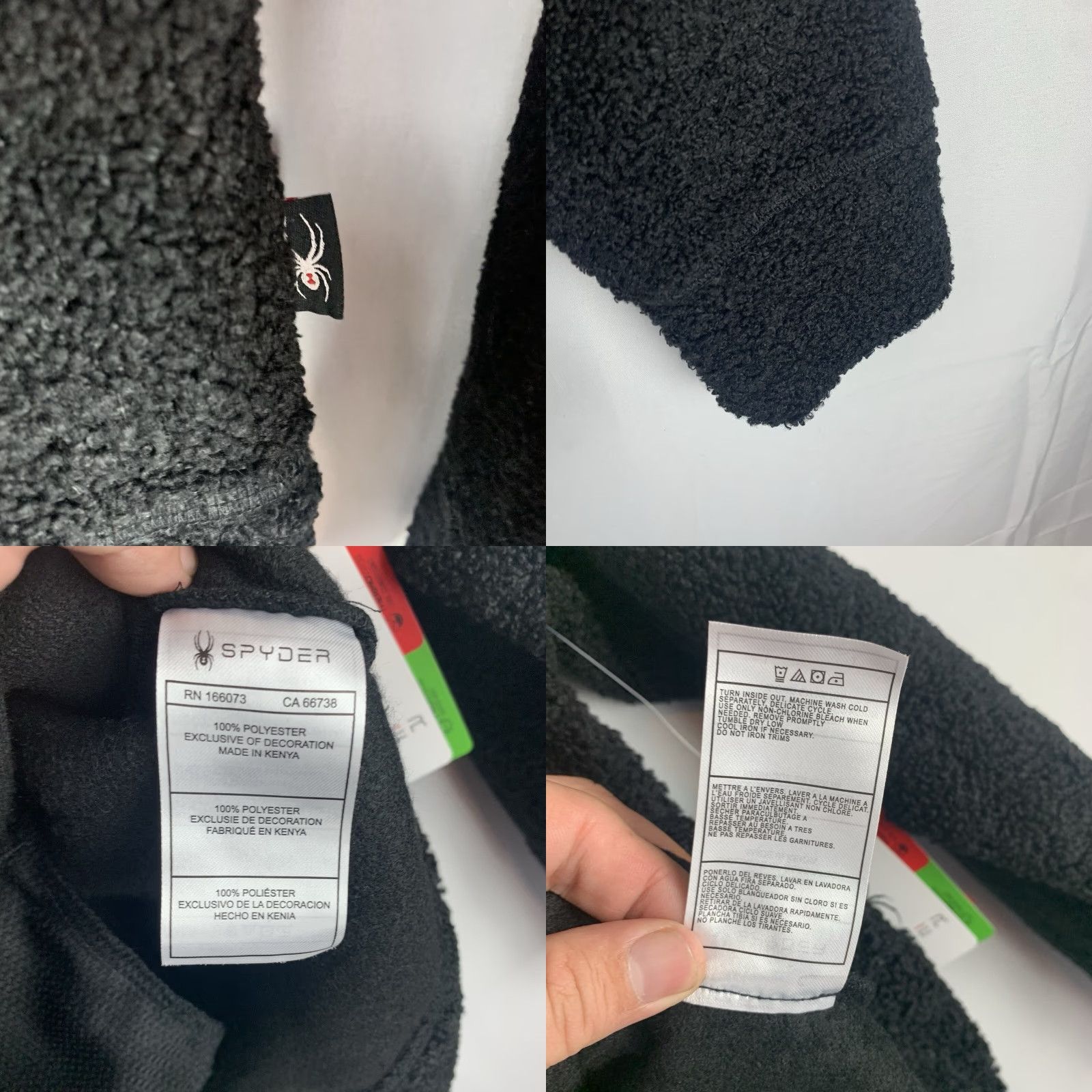 Spyder Spyder Jacket 1/4 Zip Womens Medium Black NWT SWF026 Regular Sherpa Fleece Outdoor Ski Size M / US 6-8 / IT 42-44 - 9 Thumbnail