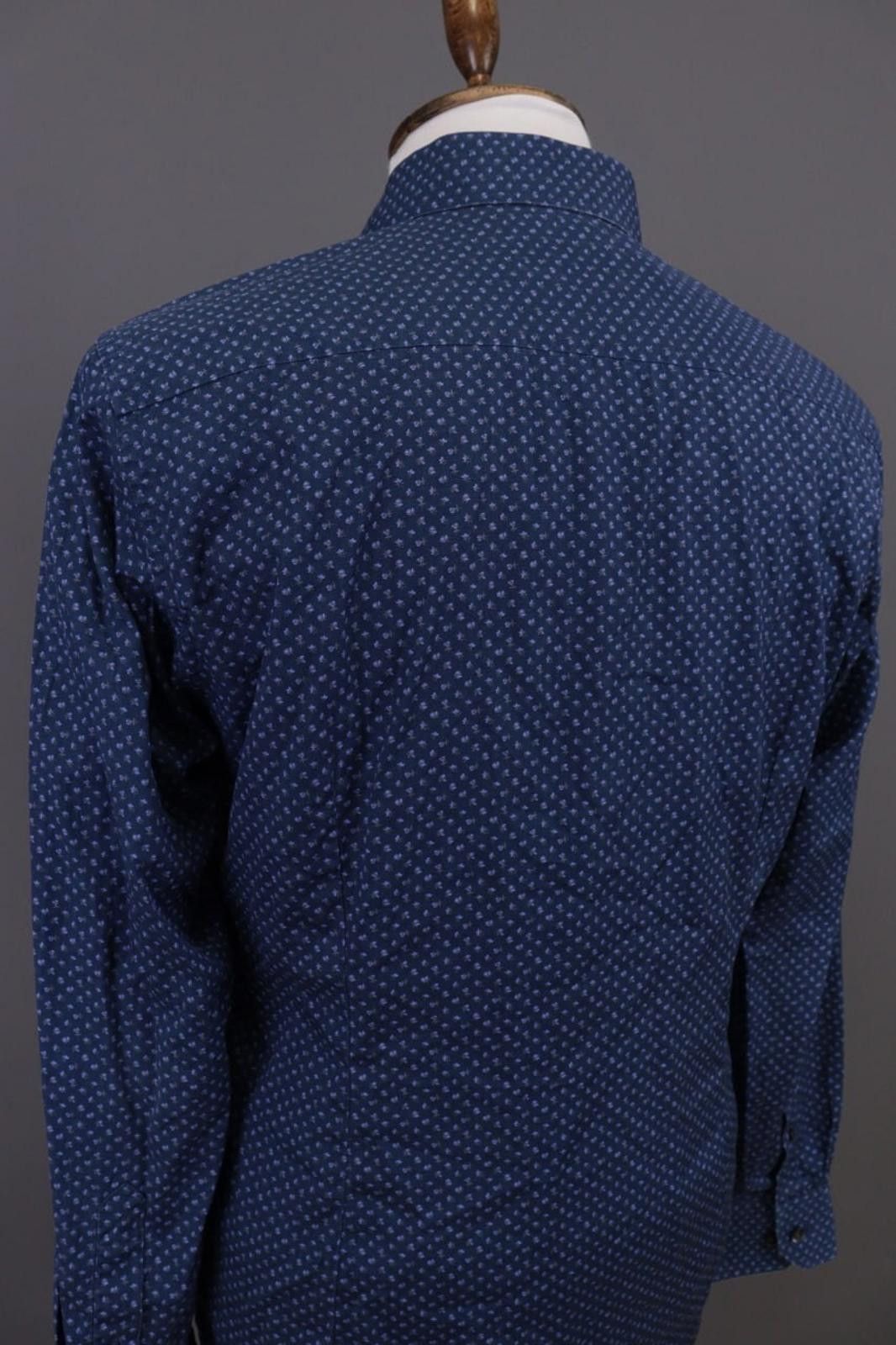 Eton Eton Slim Blue Luxury Floral Button Down Shirt Size 41 / 16 Size US M / EU 48-50 / 2 - 12 Thumbnail