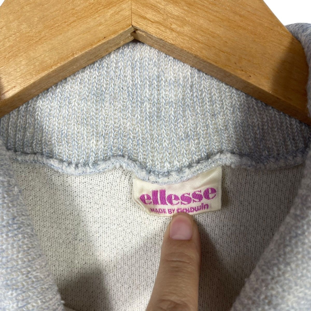 Ellesse Vintage Ellesse Goldwin Turtleneck Sweatshirt Grey Size US M / EU 48-50 / 2 - 3 Thumbnail