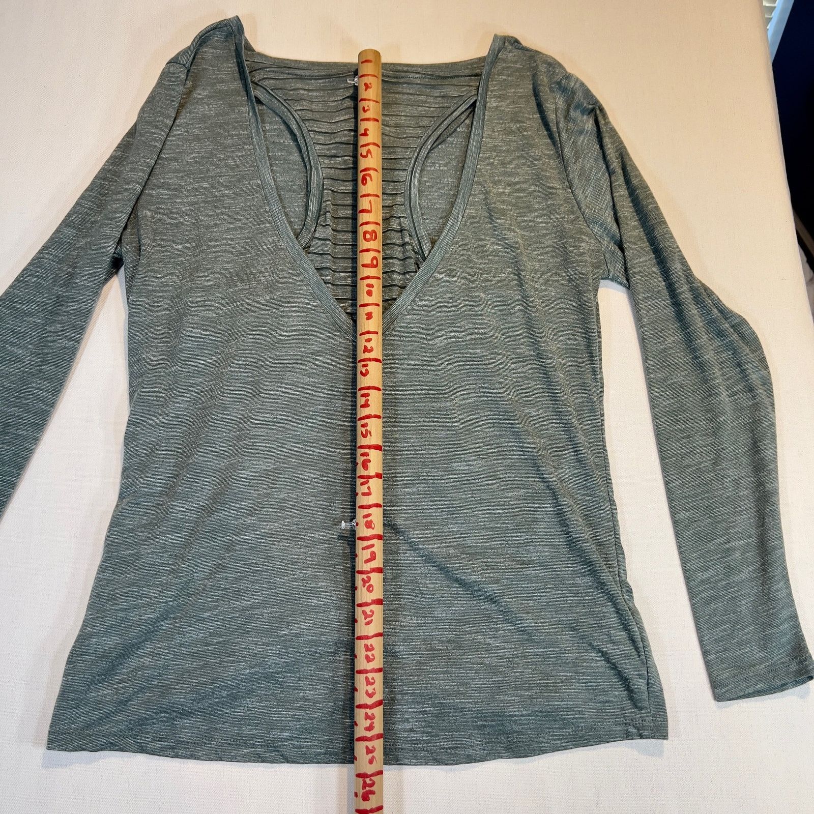 Other RBX Long Sleeve Racerback Workout Shirt Heathered Green Med Size M / US 6-8 / IT 42-44 - 6 Thumbnail