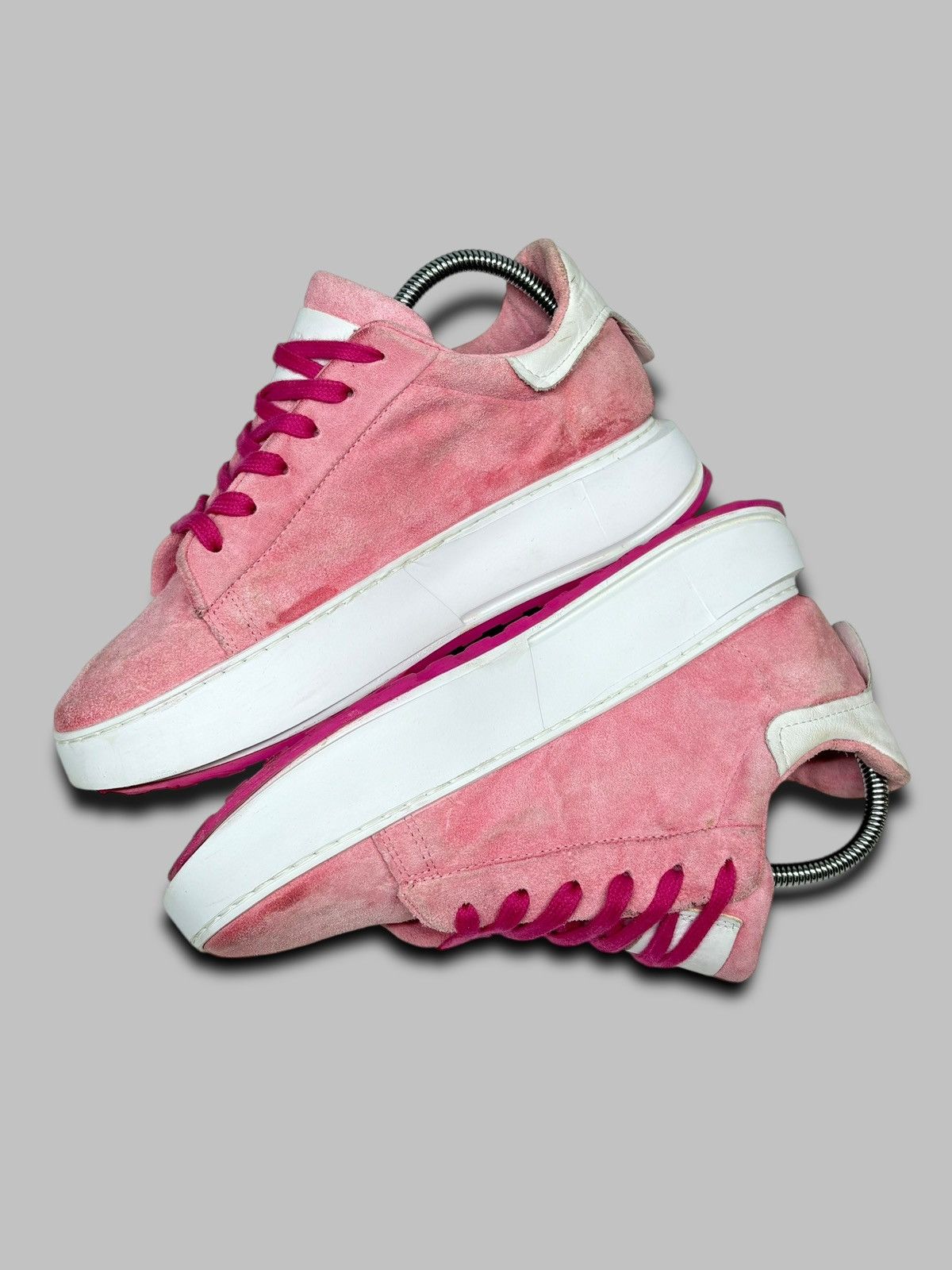 A.S.98 A.S 98 Suede Leather Pink Sneakers Size US 7 / EU 40 - 6 Thumbnail