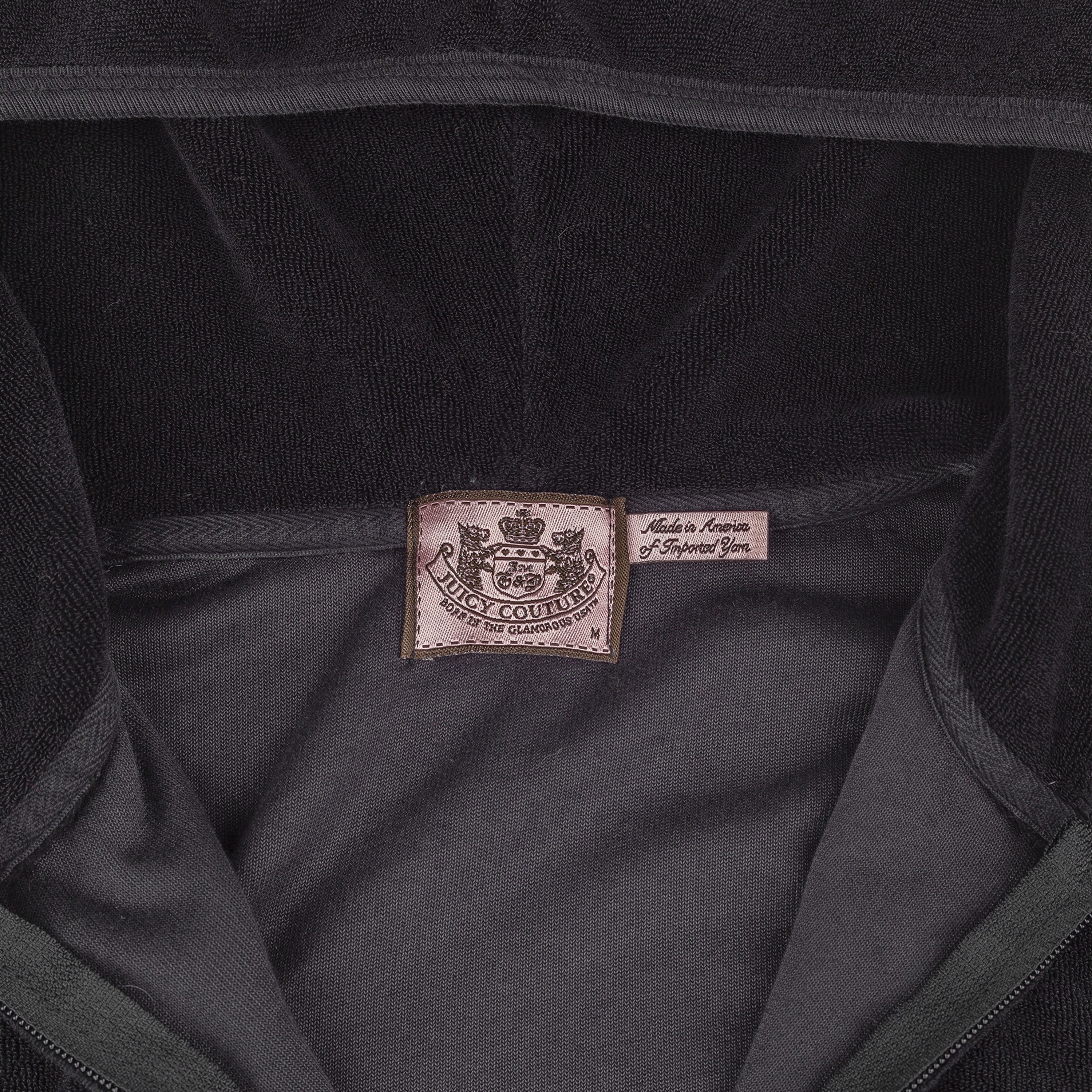Juicy Couture Juicy Couture Vintage Viva La Juicy Black Velour Jacket Size M / US 6-8 / IT 42-44 - 5 Thumbnail