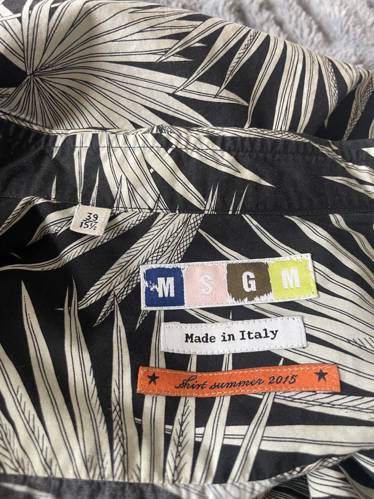 MSGM Shirt Summer 2015 floral button down shirt Size US M / EU 48-50 / 2 - 5 Thumbnail