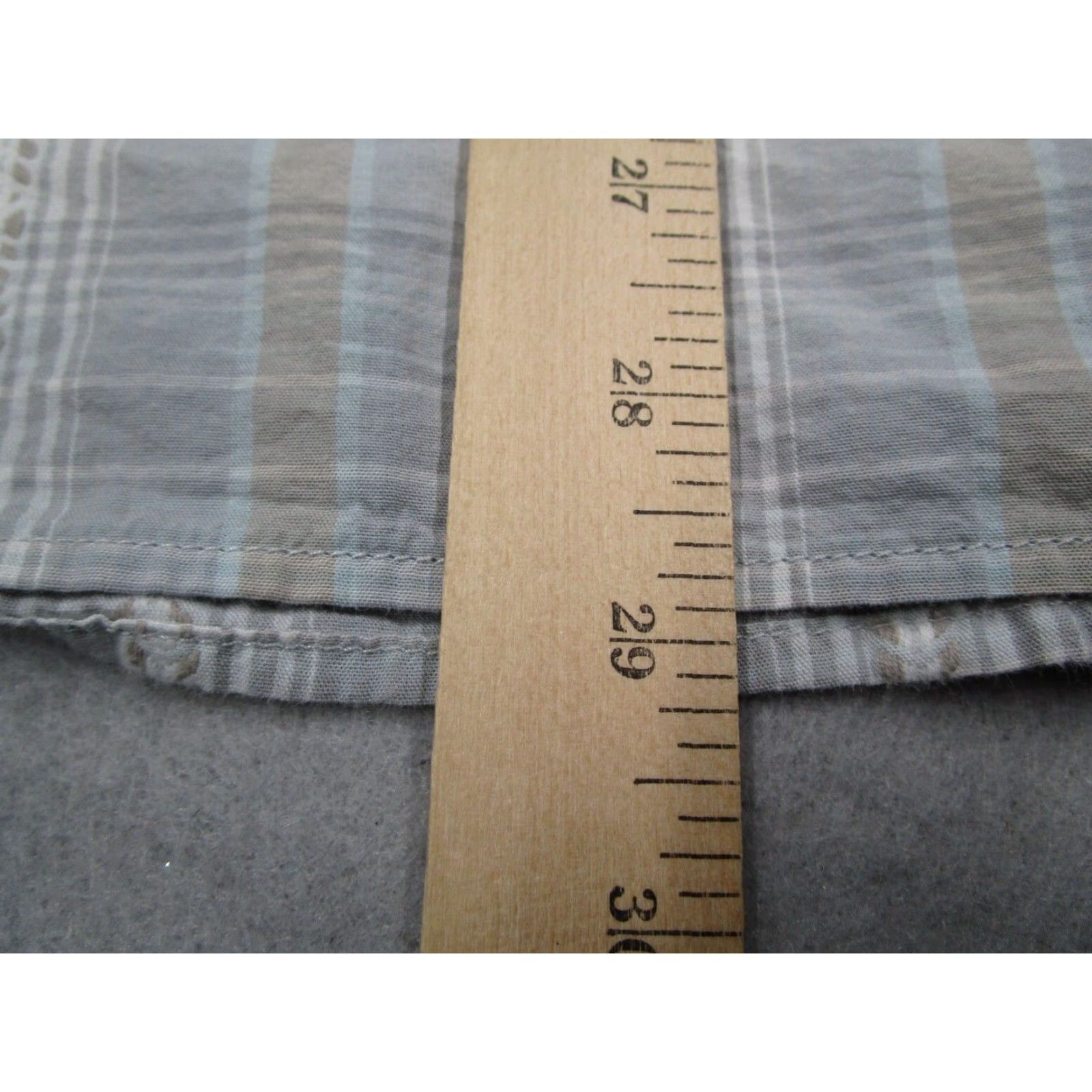 Lucky Brand Lucky Brand Shirt Men Large Gray Plaid Button-Up Western Pearl Snaps Rancher Size US L / EU 52-54 / 3 - 6 Thumbnail