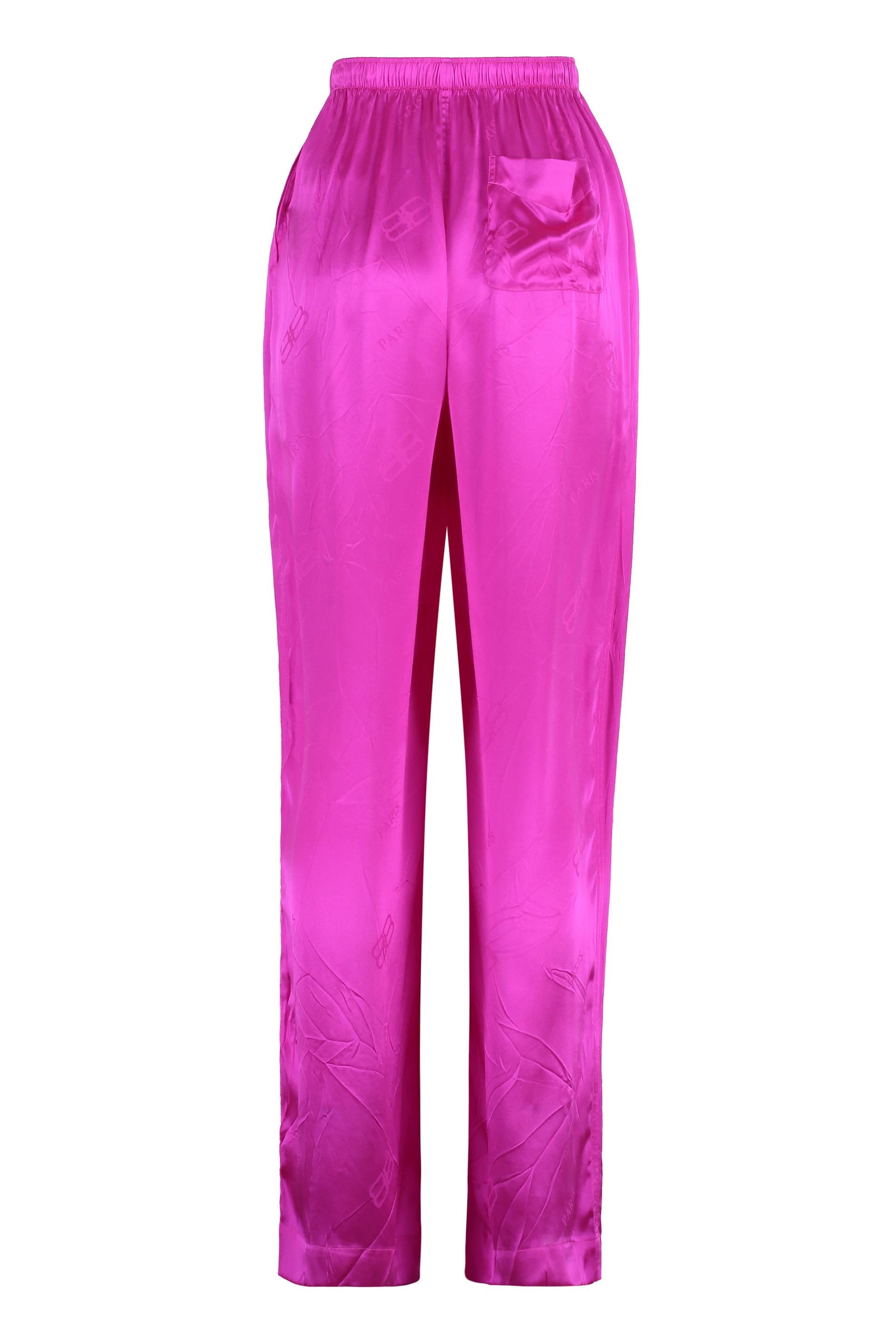 Balenciaga o1in1g1024 Pyjama Pants in Pink Size 26" / US 2 / IT 38 - 2 Thumbnail