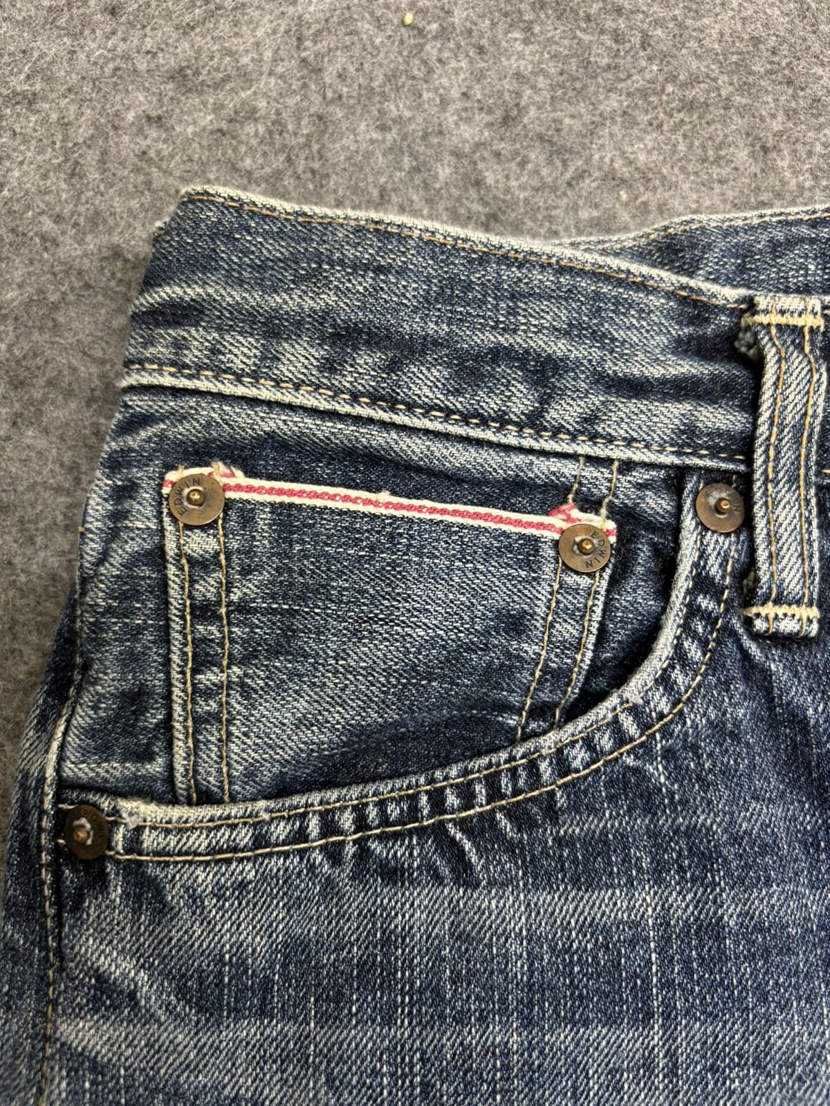 Edwin 💥Vintage Style Denim💥Edwin 505 Selvedge Denim F564 Size US 30 / EU 46 - 5 Thumbnail