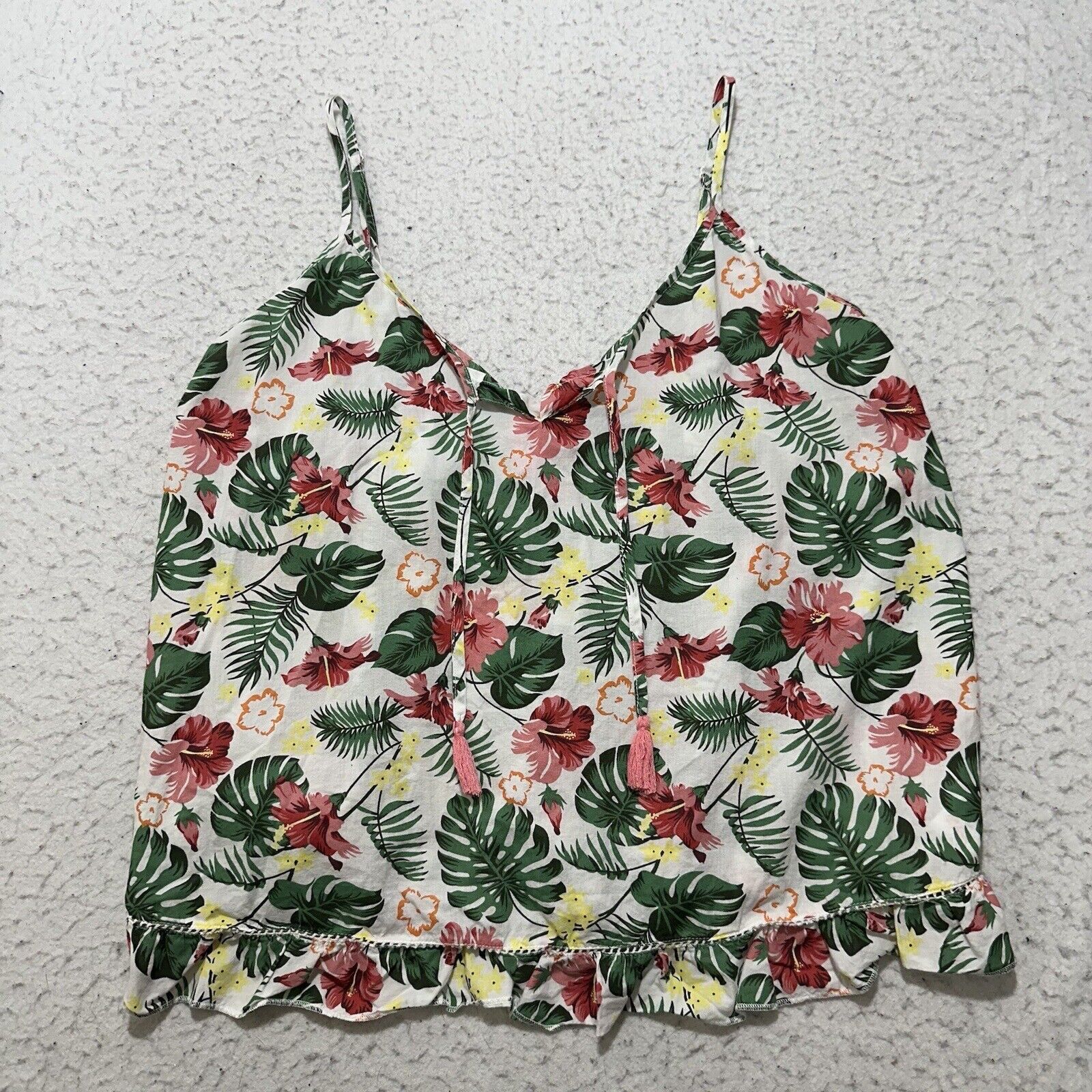 Isaac Mizrahi ISAAC Mizrahi Women's Large Pajama Top Tropical Floral Print Size L / US 10 / IT 46 - 1 Thumbnail