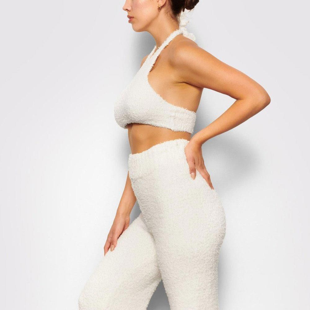 Designer CT640a Skims NWOT Cozy Knit Halter Bra Bone 2X/3X Size XXL / US 16-18 / IT 52-54 - 3 Thumbnail