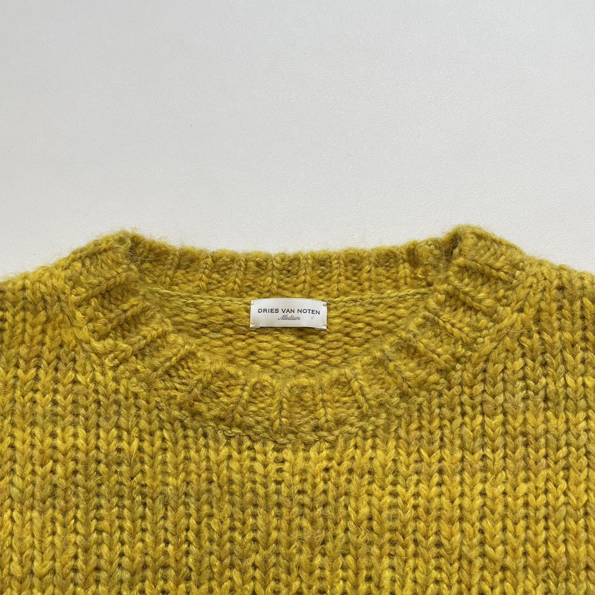 Dries Van Noten Mustard Yellow Boxy Mohair Sweater Size US M / EU 48-50 / 2 - 3 Thumbnail