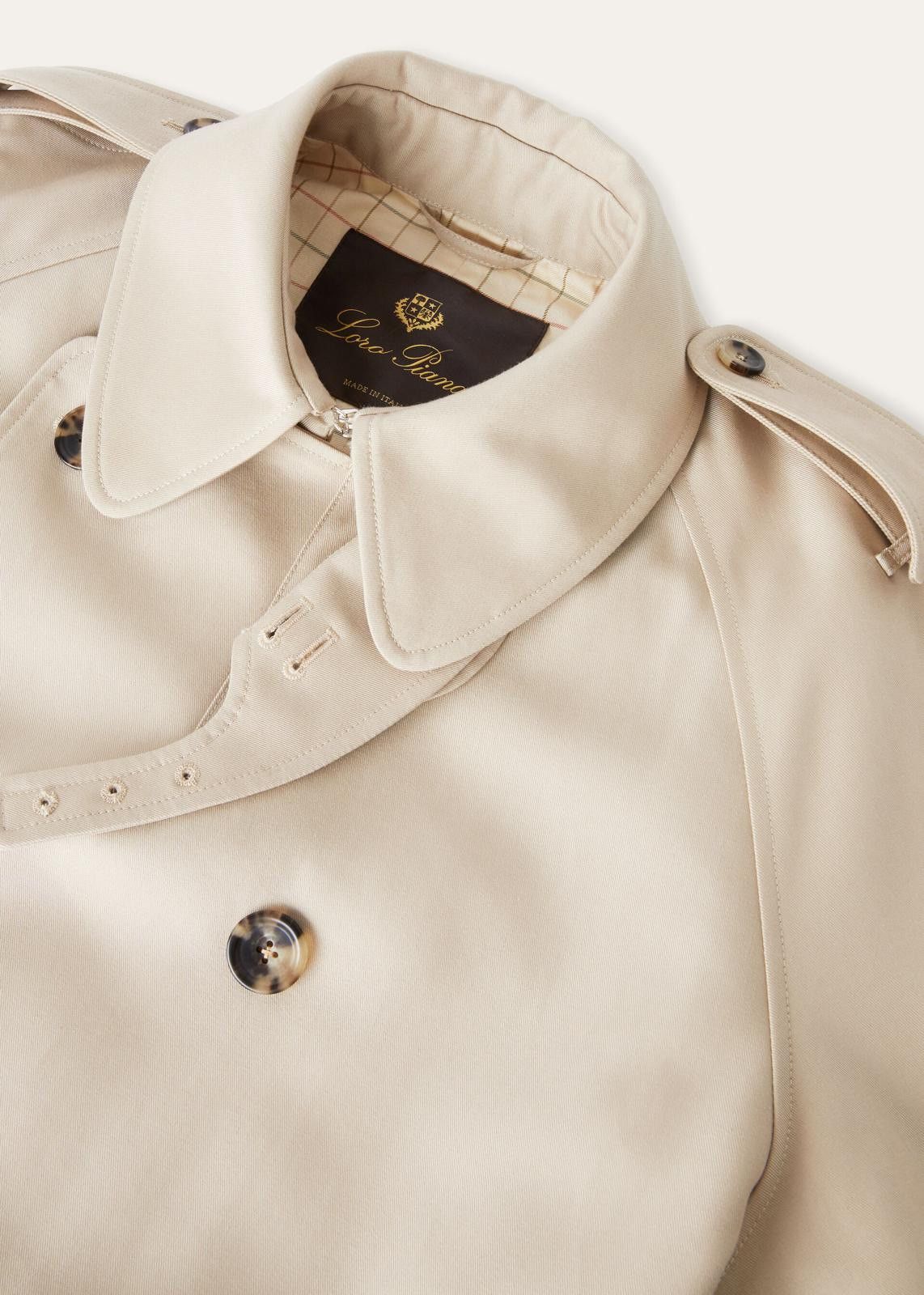 Loro Piana o1srvl11e0425 FAN6658 Dewey Coat in Beige Size L / US 10 / IT 46 - 3 Thumbnail