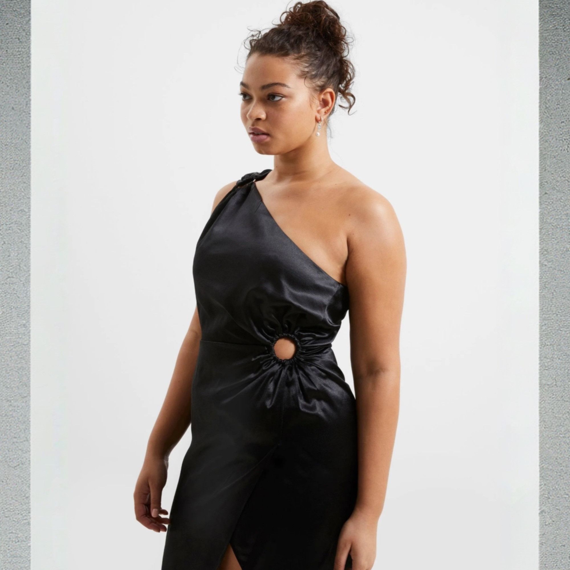 French Connection French Connection Women's Adaline Satin Midi Cocktail and Pa Size M / US 6-8 / IT 42-44 - 3 Thumbnail