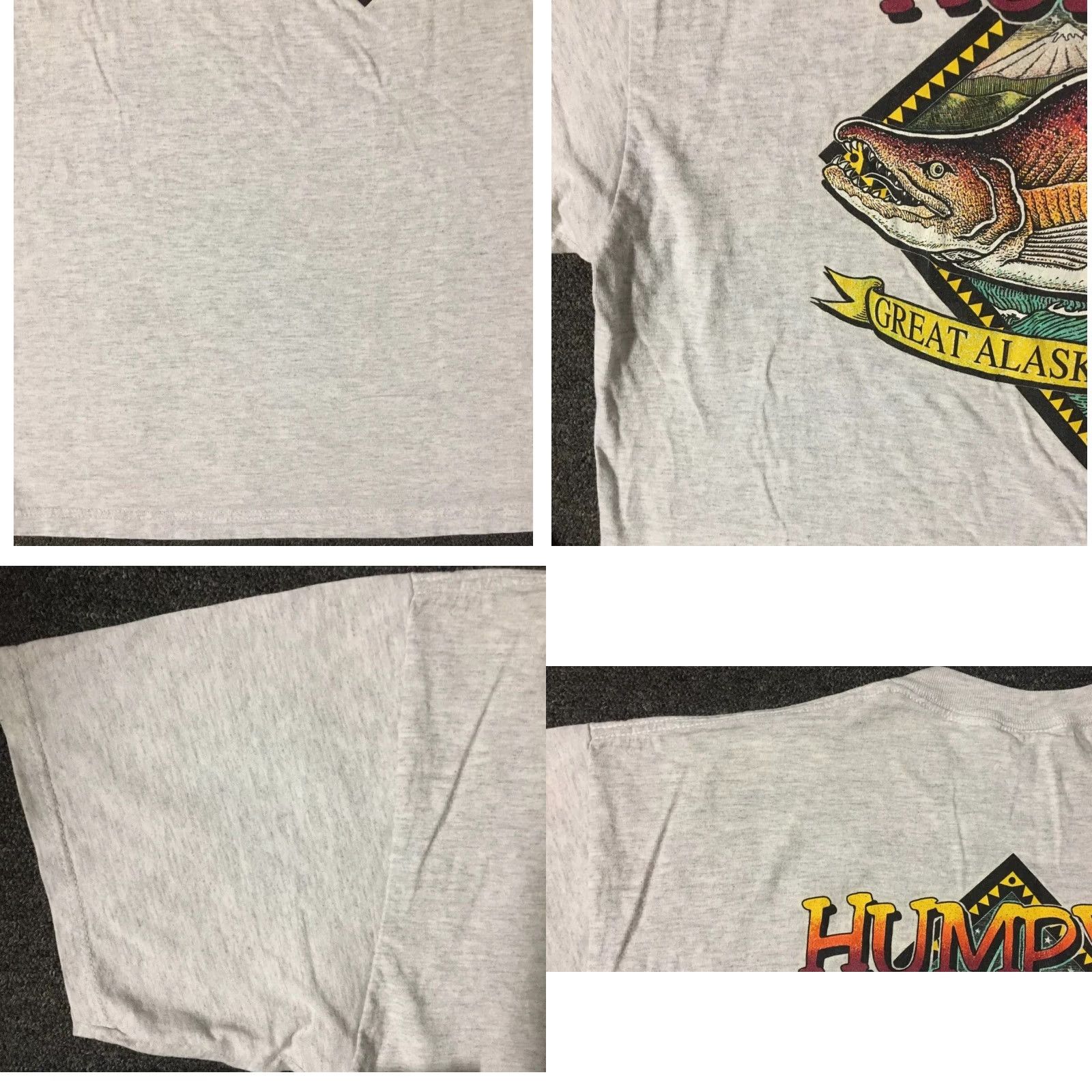 Vintage VINTAGE 90s Humpys Great Alaskan Alehouse T-Shirt XL Gray Beer Bar Funny Grunge Biker Joke United States Fish Mens Shirts Size US XL / EU 56 / 4 - 9 Thumbnail