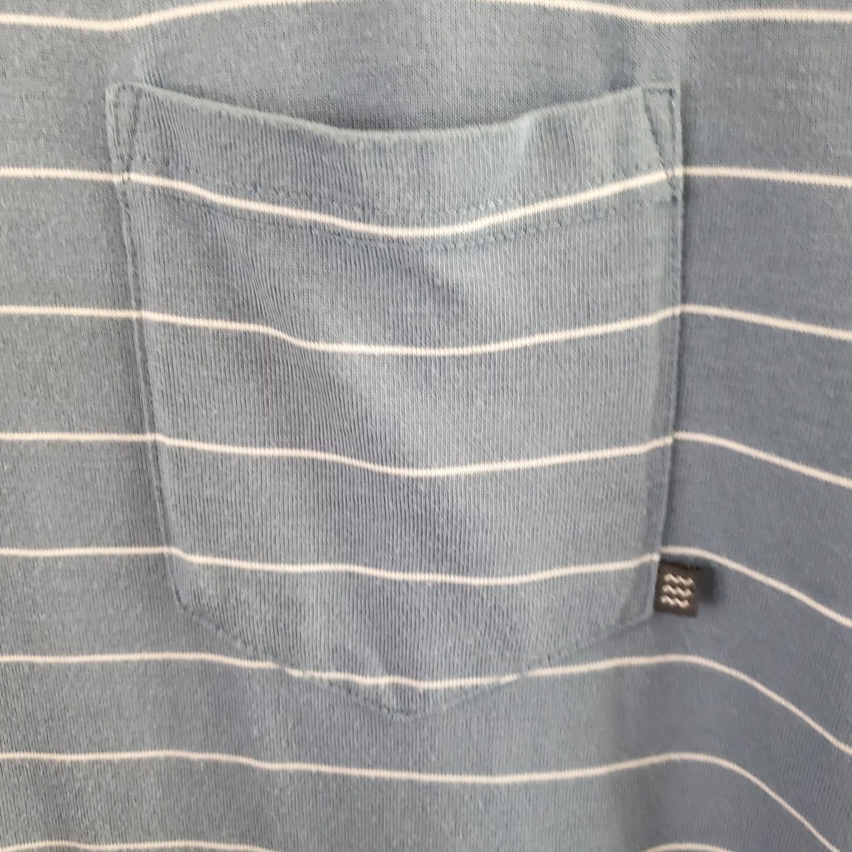 Vintage Free Fly Men's T-Shirt Crew Neck Pocket Striped Blue/White L Jersey Summer/Spring/Fall Size US L / EU 52-54 / 3 - 5 Thumbnail
