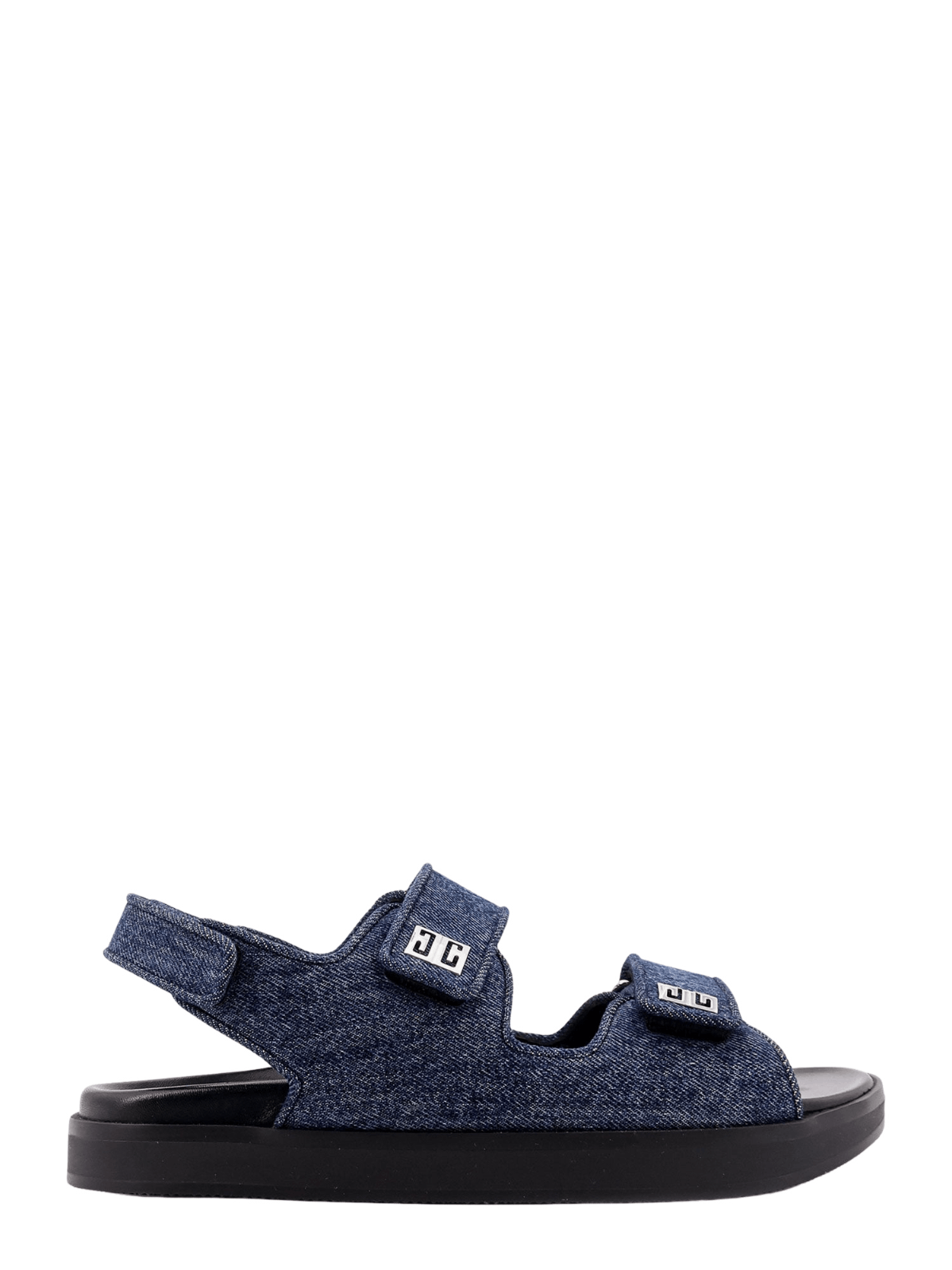 GIVENCHY Blue Denim Strap Sandals New And Authentic