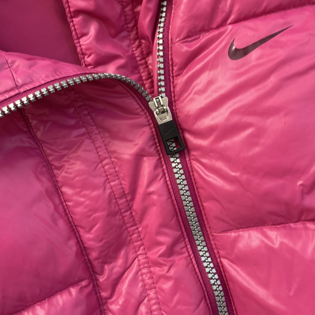 Nike Y2K Nike Fur puffer jacket bomber Y2K Size S / US 4 / IT 40 - 5 Thumbnail