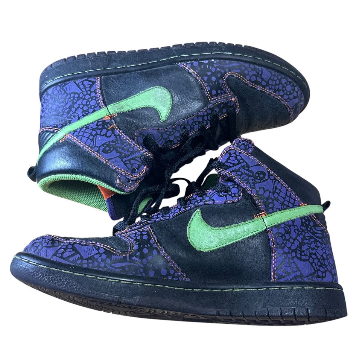 Nike × Vintage Nike Dunk Premium High Day Of The Dead Size 9.5 Size US 9.5 / EU 42-43 - 3 Thumbnail