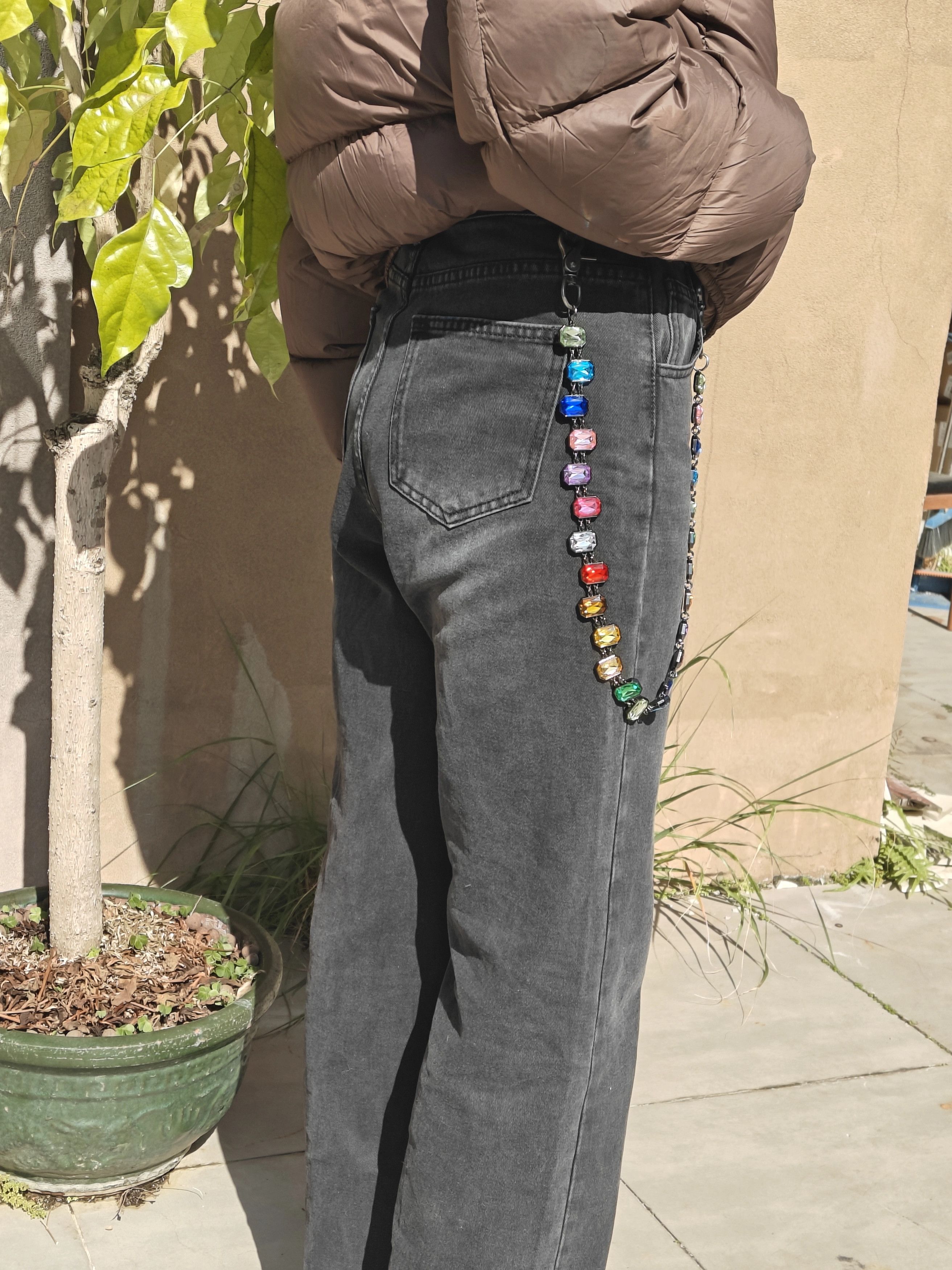 Jewelry Agate Crystal Pants Waist Chain Size ONE SIZE - 2 Thumbnail