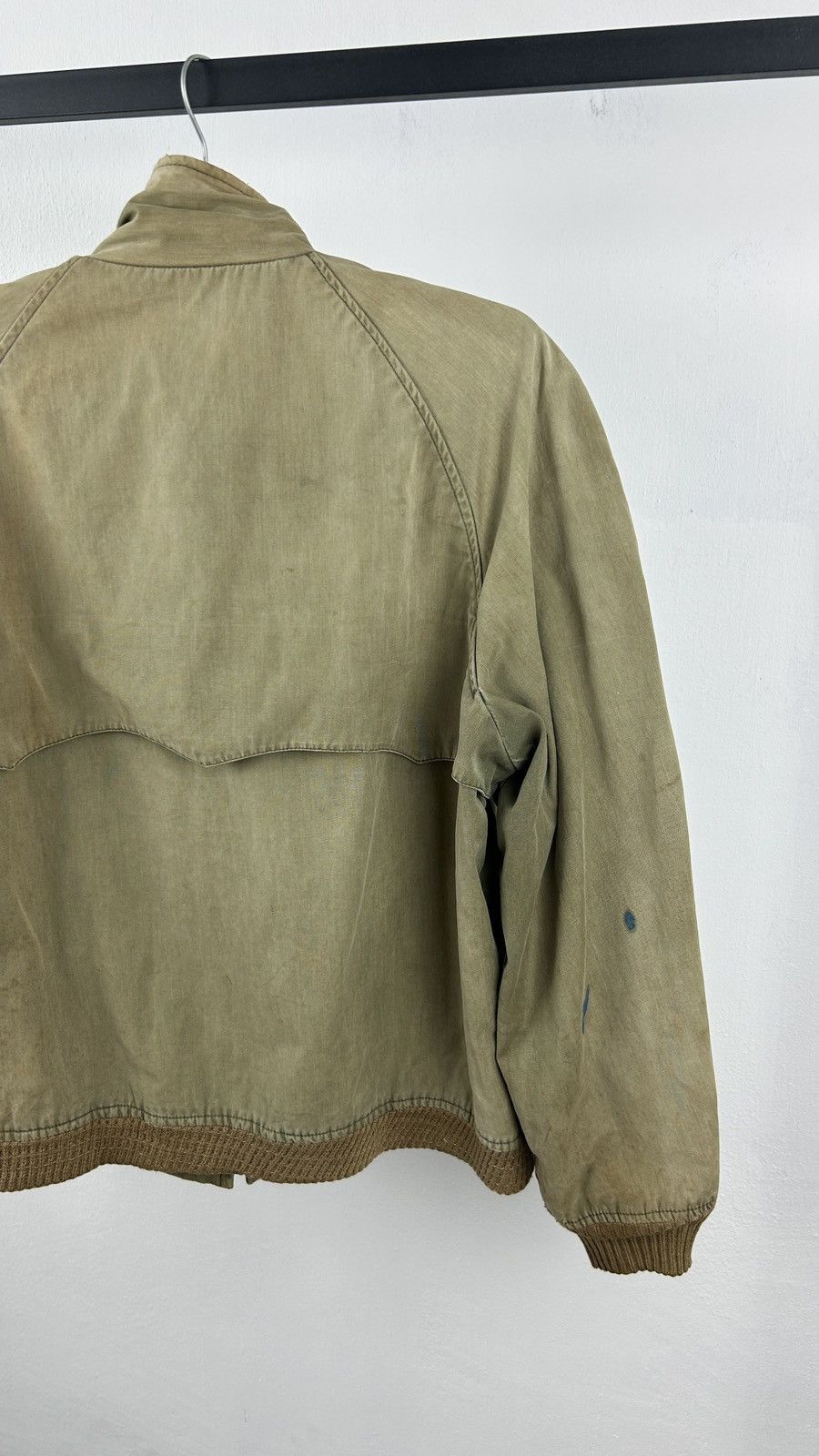Vintage 1980s Distressed English Work Jacket Baradak by Spatz Size US L / EU 52-54 / 3 - 13 Thumbnail