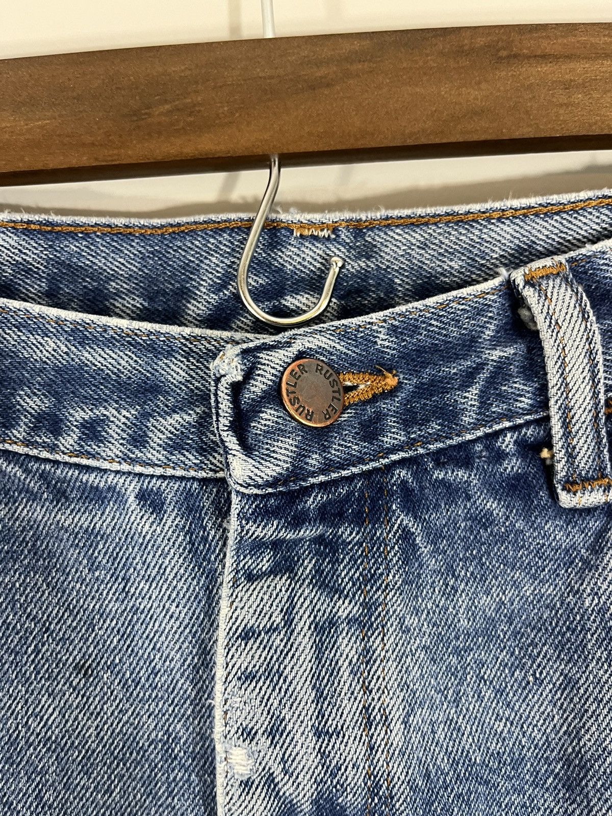 Vintage Sun Faded Thrashed Perfect Wash Distressed Jeans Size US 32 / EU 48 - 6 Thumbnail