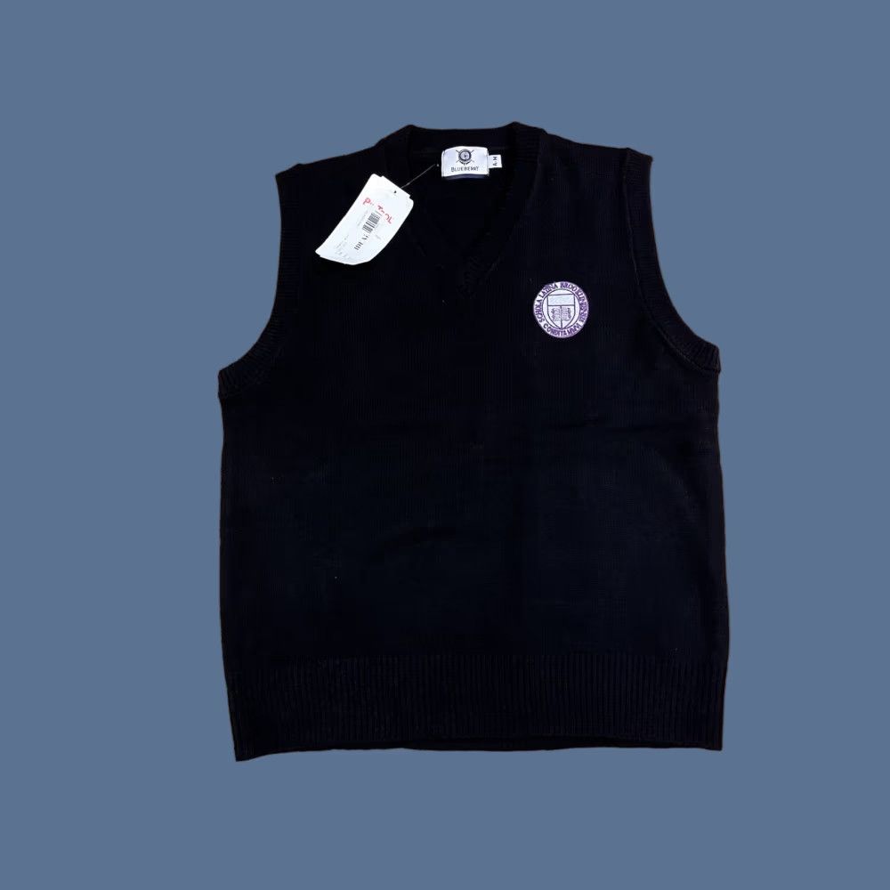 Vintage VINTAGE The Brooklyn Latin School Uniform Sweater Vest Medium Blue Size US M / EU 48-50 / 2 - 1 Thumbnail