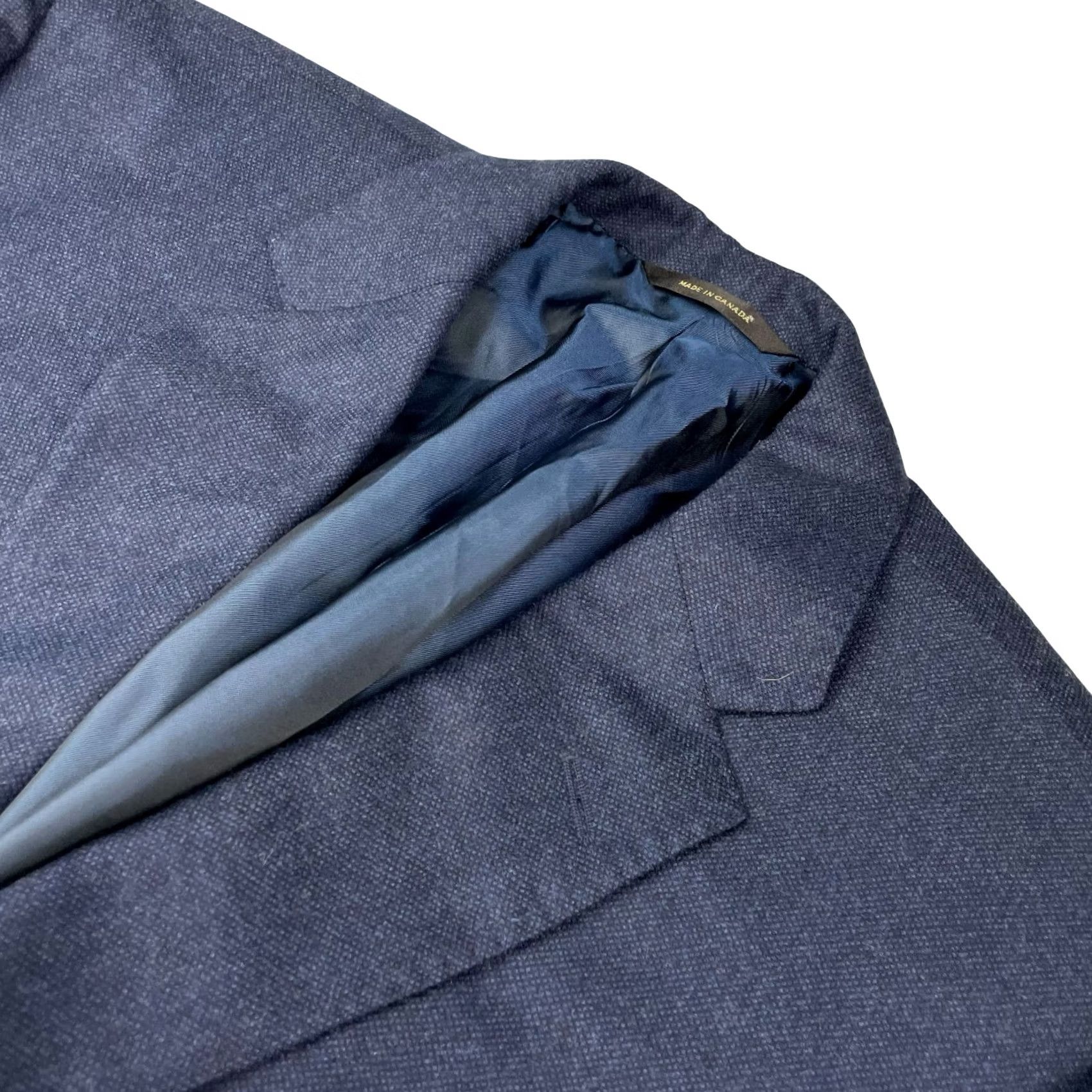 Paul Stuart Paul Stuart Blazer Navy Blue 2-Button 48R Wool Super 130's Men’s Jacket Coat Single-Breasted Notch Lapel Vintage: No Size 48R - 2 Thumbnail