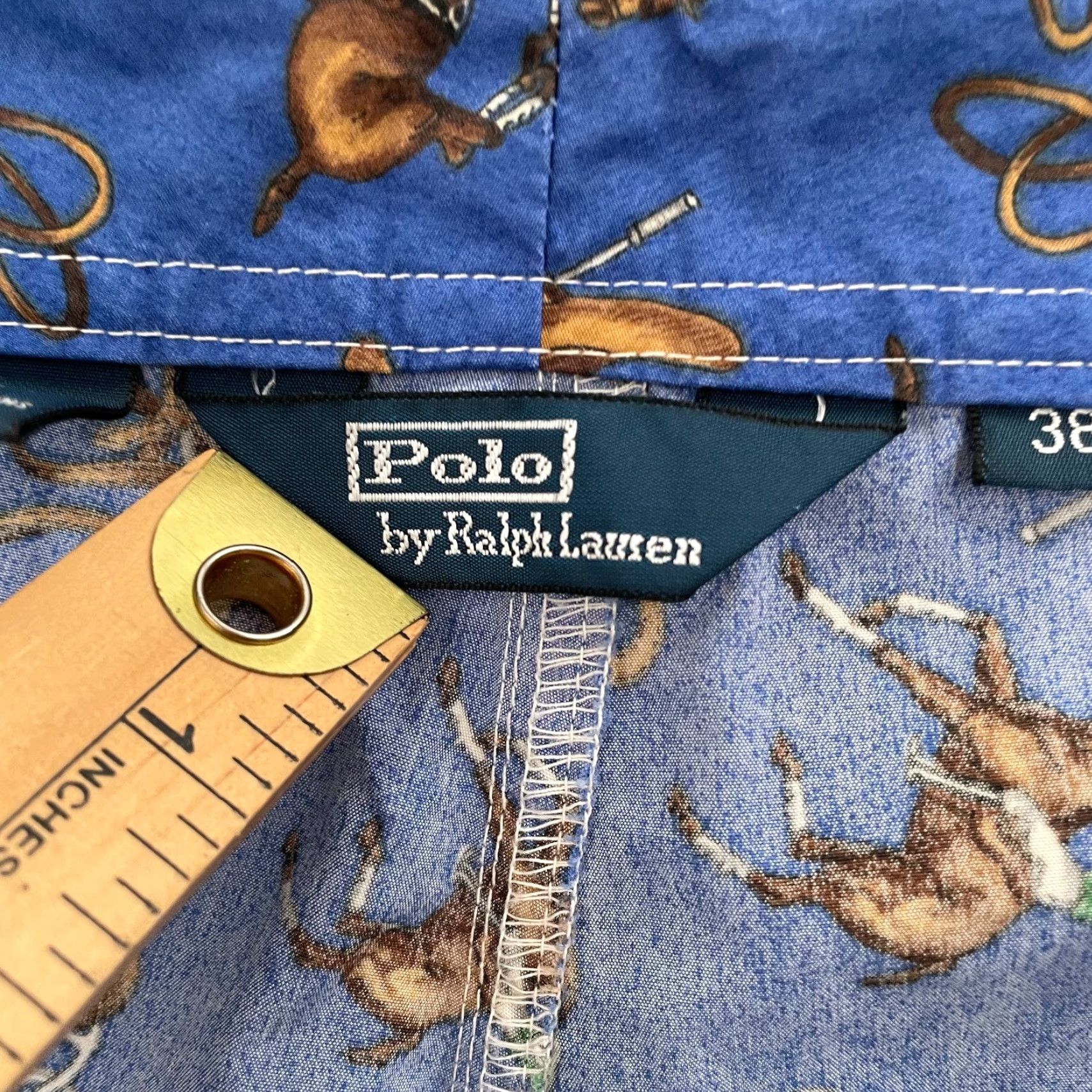 Polo Ralph Lauren Vintage Polo Ralph Lauren Swim Shorts All Over Print Blue Men 38 Beach Logo Water Polo Size US M / EU 48-50 / 2 - 6 Thumbnail