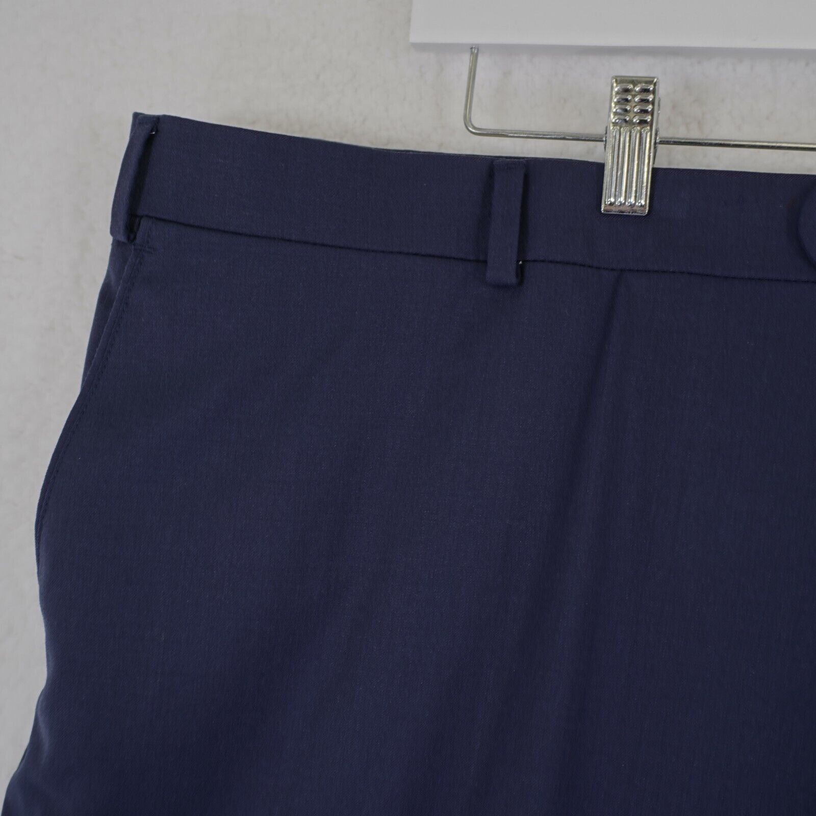 Joseph Abboud Joseph Abboud Joe 48/31 Blue Wool Flat Front High Rise Dress Size 48R - 2 Thumbnail