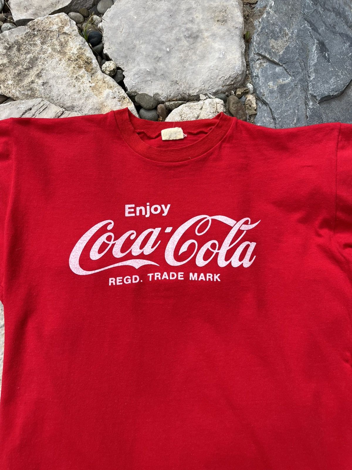 Coca Cola × Vintage Vintage 70s Coca Cola enjoy coke four 4 t-shirt tee football Size US M / EU 48-50 / 2 - 3 Thumbnail