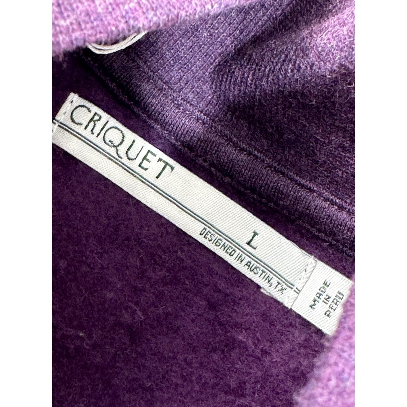 Vintage CRIQUET Fleece 1/4 Zip Pullover Mens L Sweater Jacket Purple NEW w TAG Size US L / EU 52-54 / 3 - 4 Thumbnail