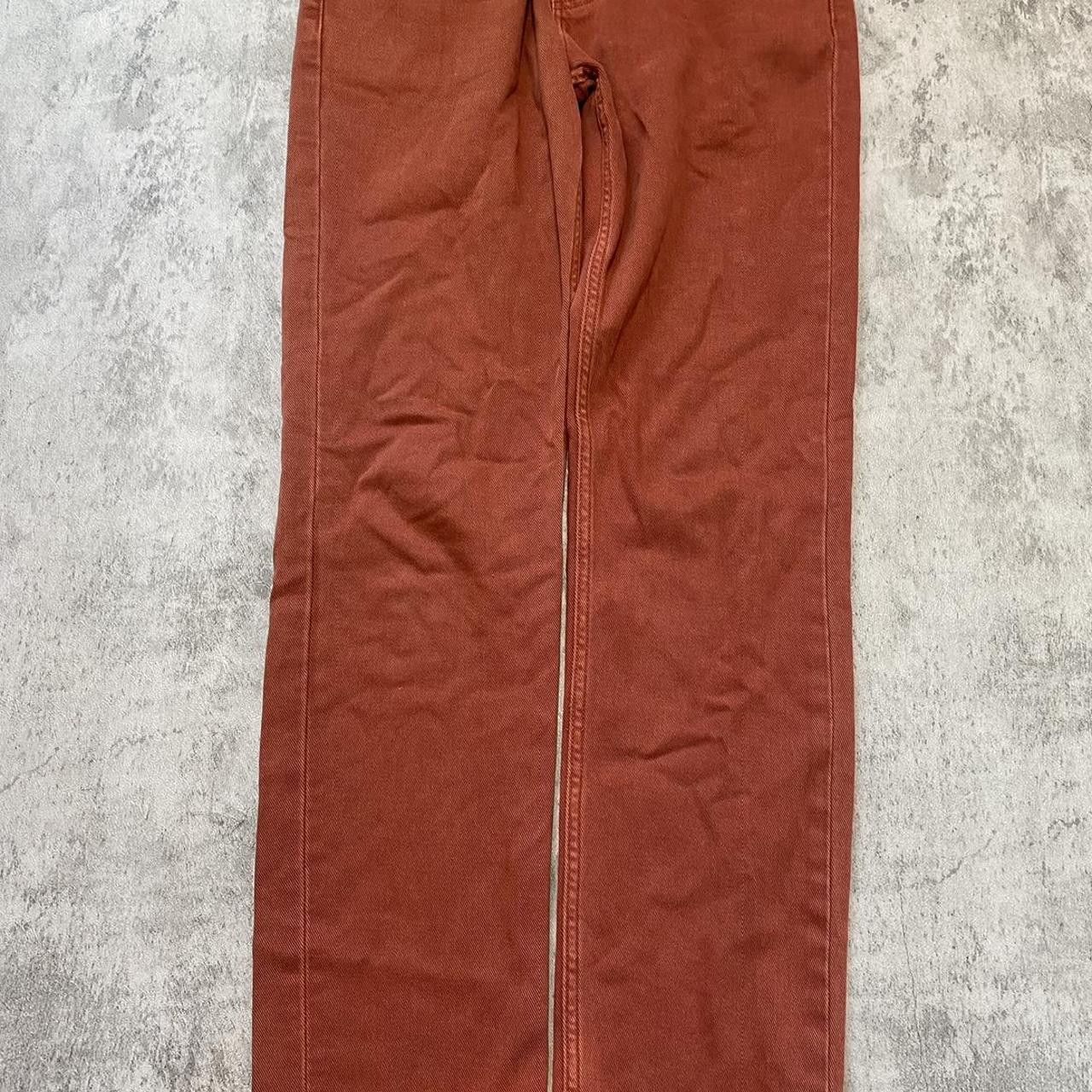 Levi's Levi's orange denim straight leg jeans #denim Size US 34 / EU 50 - 3 Thumbnail