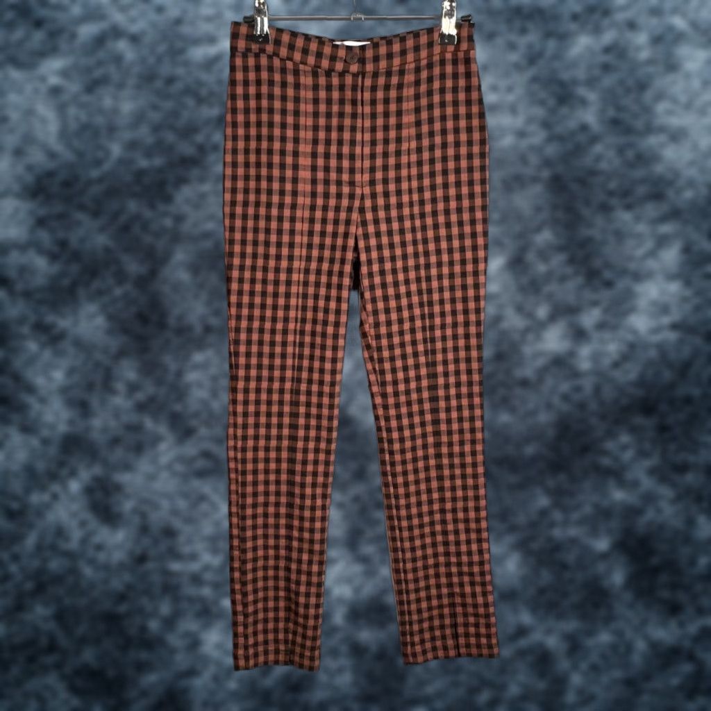 Urban Outfitters Urban Outfitters Womens Checkered Pants Size 0 Polyester & Viscose Blend Size 25" / US 0 / IT 36 - 1 Thumbnail