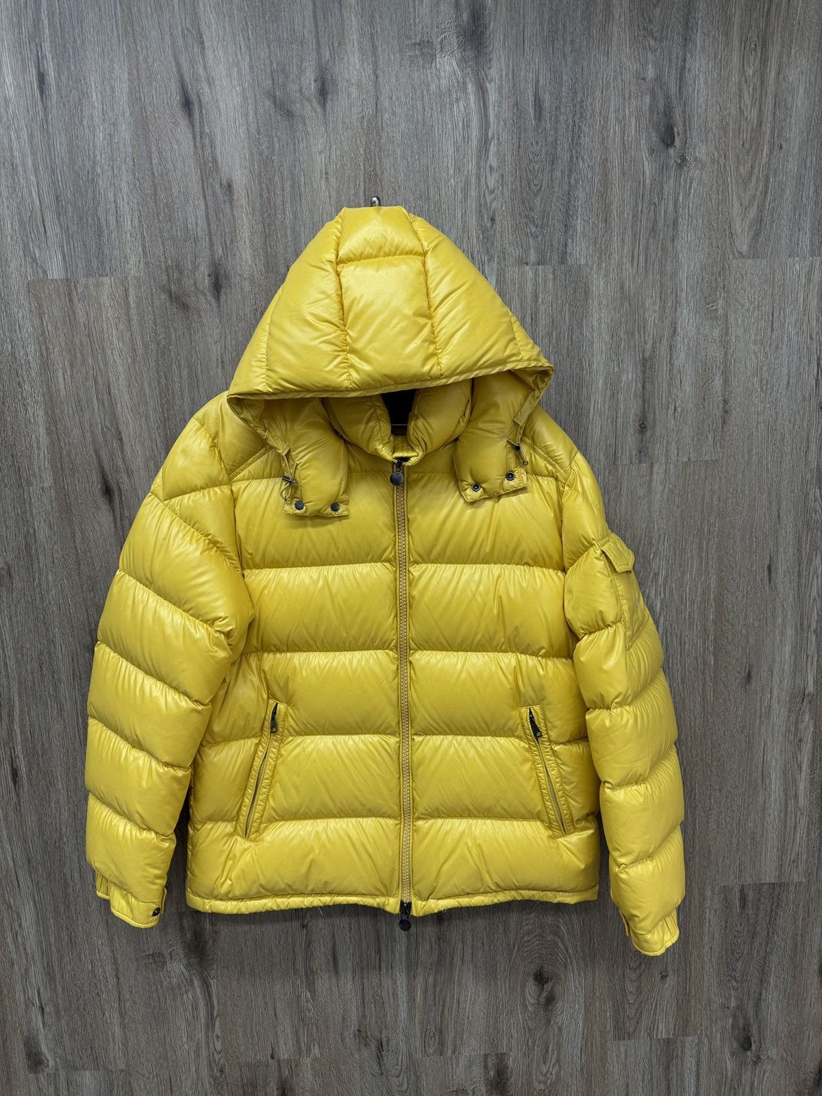 Moncler Yellow Maya Puffer Jacket