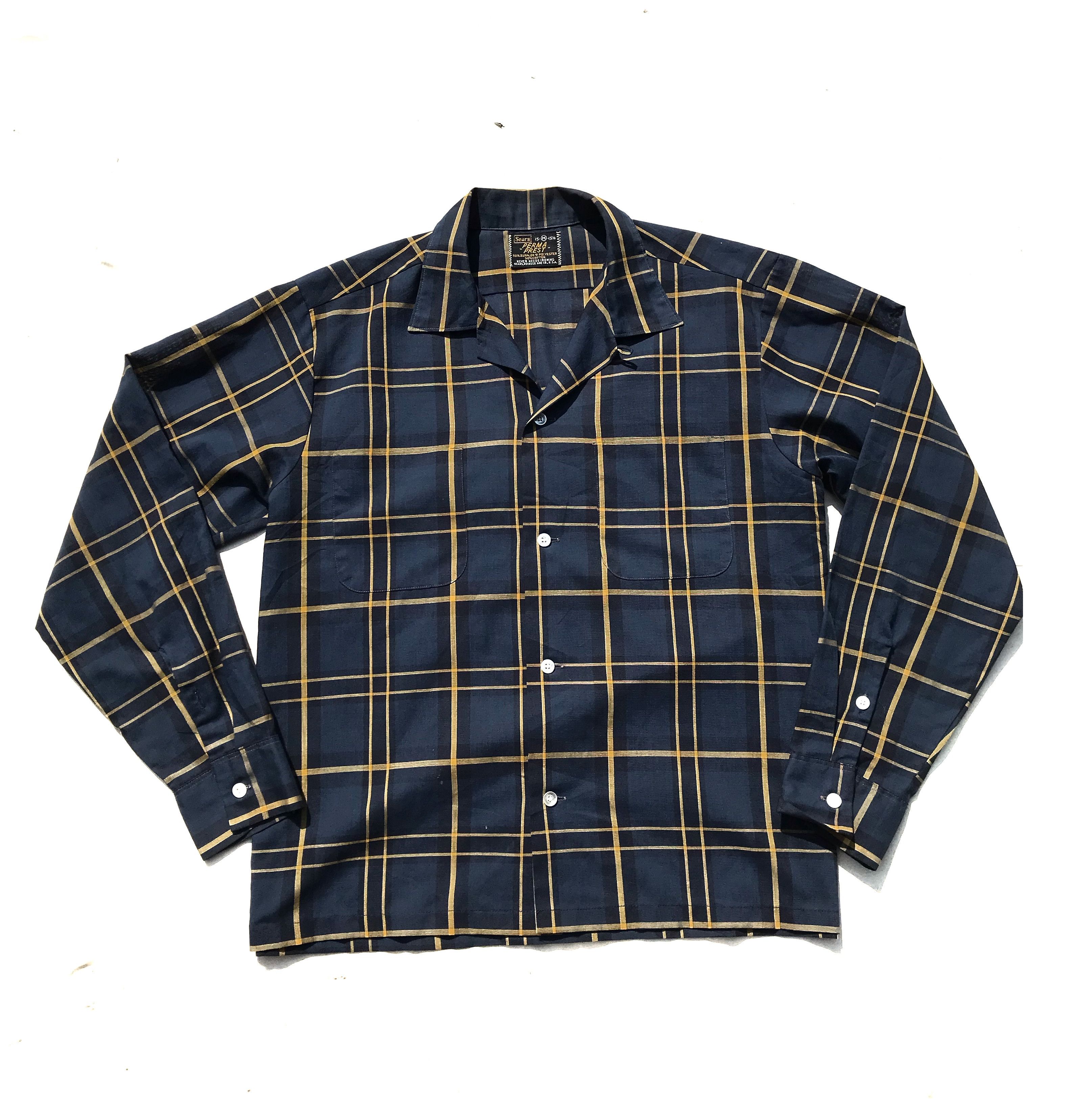 Sears × Vintage Vintage Sears Usa Perma-Prest Windowpane Shirt never need Size US M / EU 48-50 / 2 - 10 Thumbnail