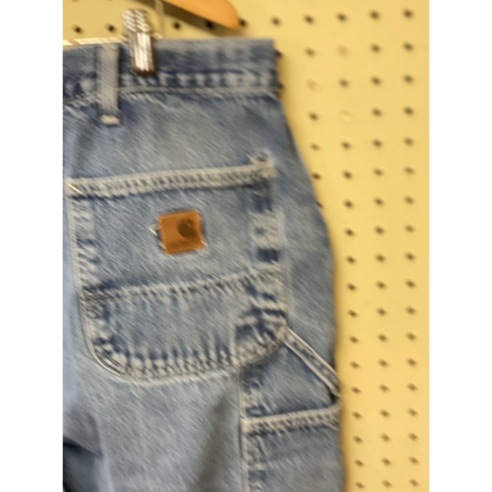 Carhartt VINTAGE Carhartt Jeans 42X32 Men’s Relaxed Fit Denim Blue Workwear B160DST Regular 100% Cotton Size US 42 / EU 58 - 4 Thumbnail