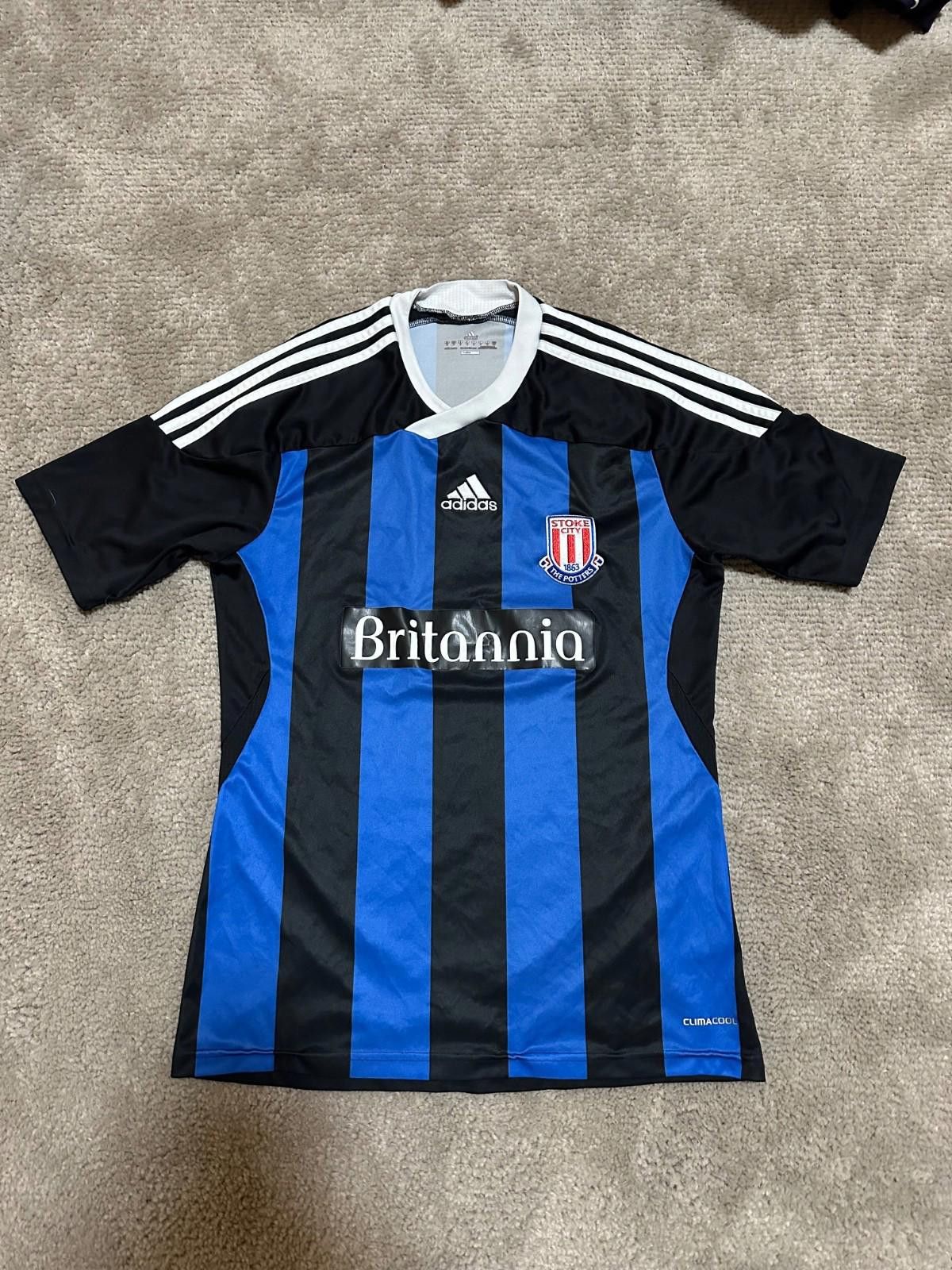 Adidas STOKE CITY 2011/2012 AWAY FOOTBALL SHIRT JERSEY ADIDAS SZ S Size US S / EU 44-46 / 1 - 1 Thumbnail