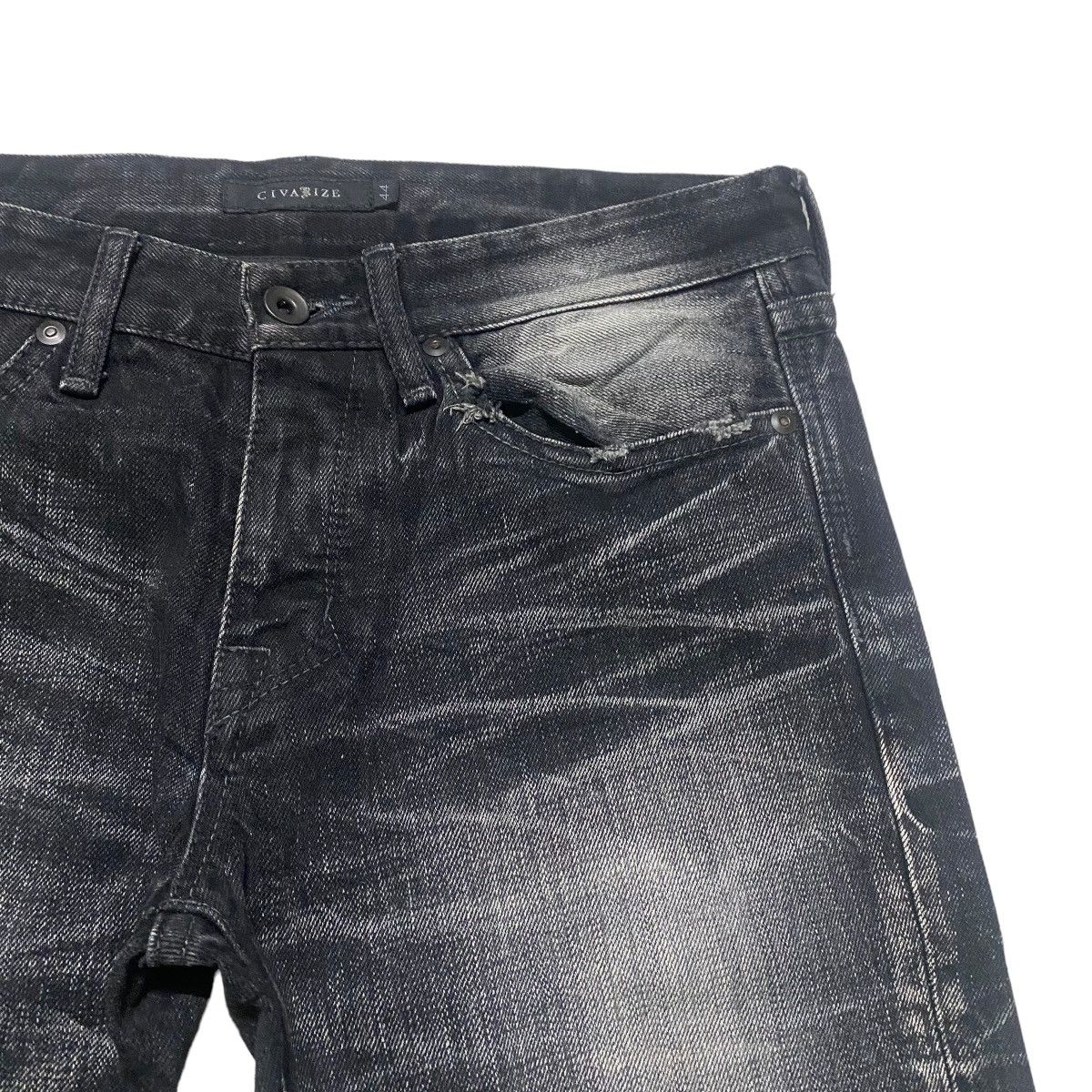 CIVARIZE Civarize Black Whisker Denim Flare Jeans Size US 30 / EU 46 - 5 Thumbnail