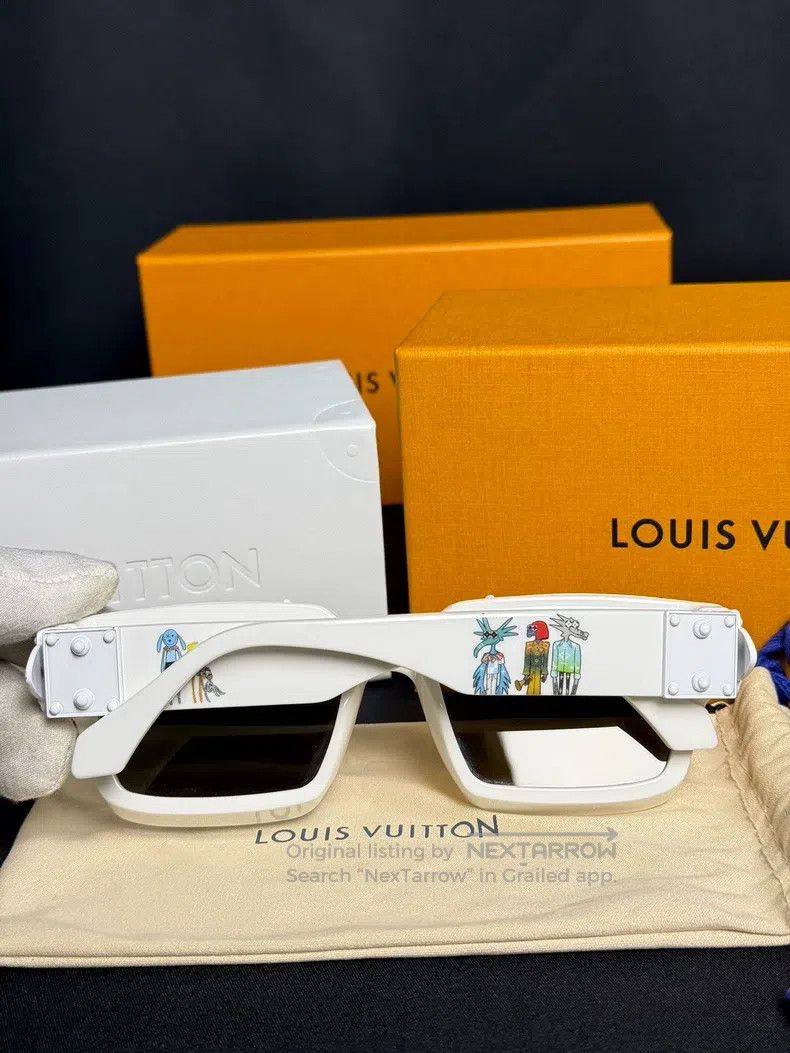 Louis Vuitton Louis Vuitton White Millionaire Sunglasses Size ONE SIZE - 4 Thumbnail