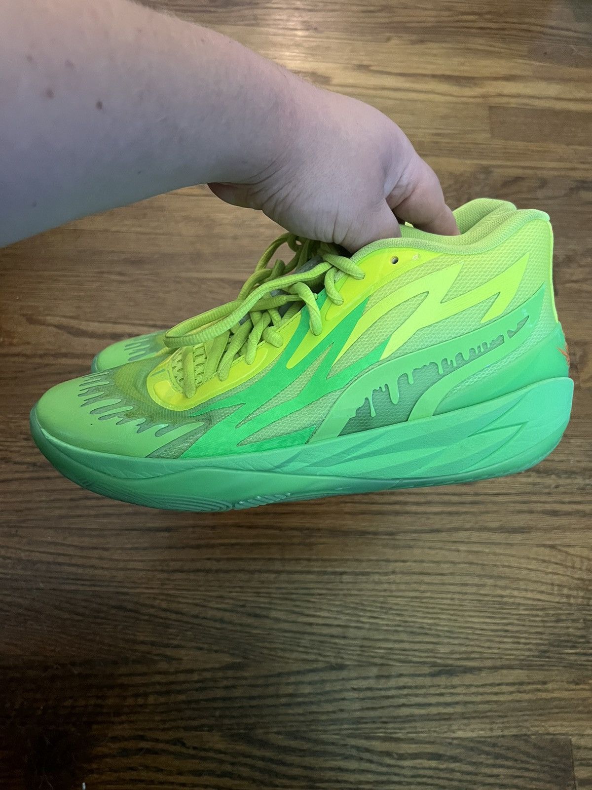 Puma Puma LeMelo Ball MB.02 Nickelodeon Slime Mens Size 10 Green Size US 10 / EU 43 - 8 Thumbnail